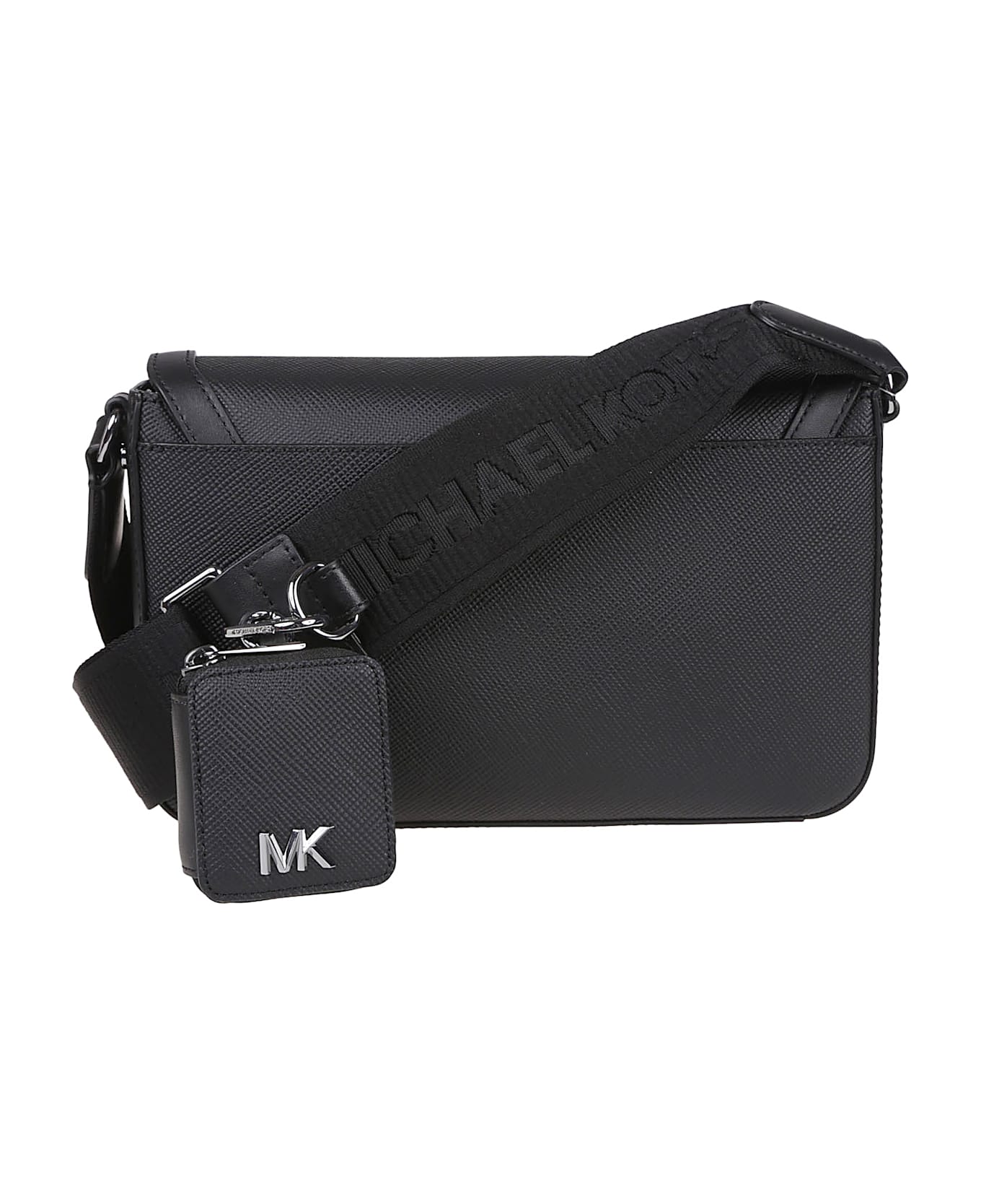 Michael Kors Edison Mini Flap Crossbody Bag - Black