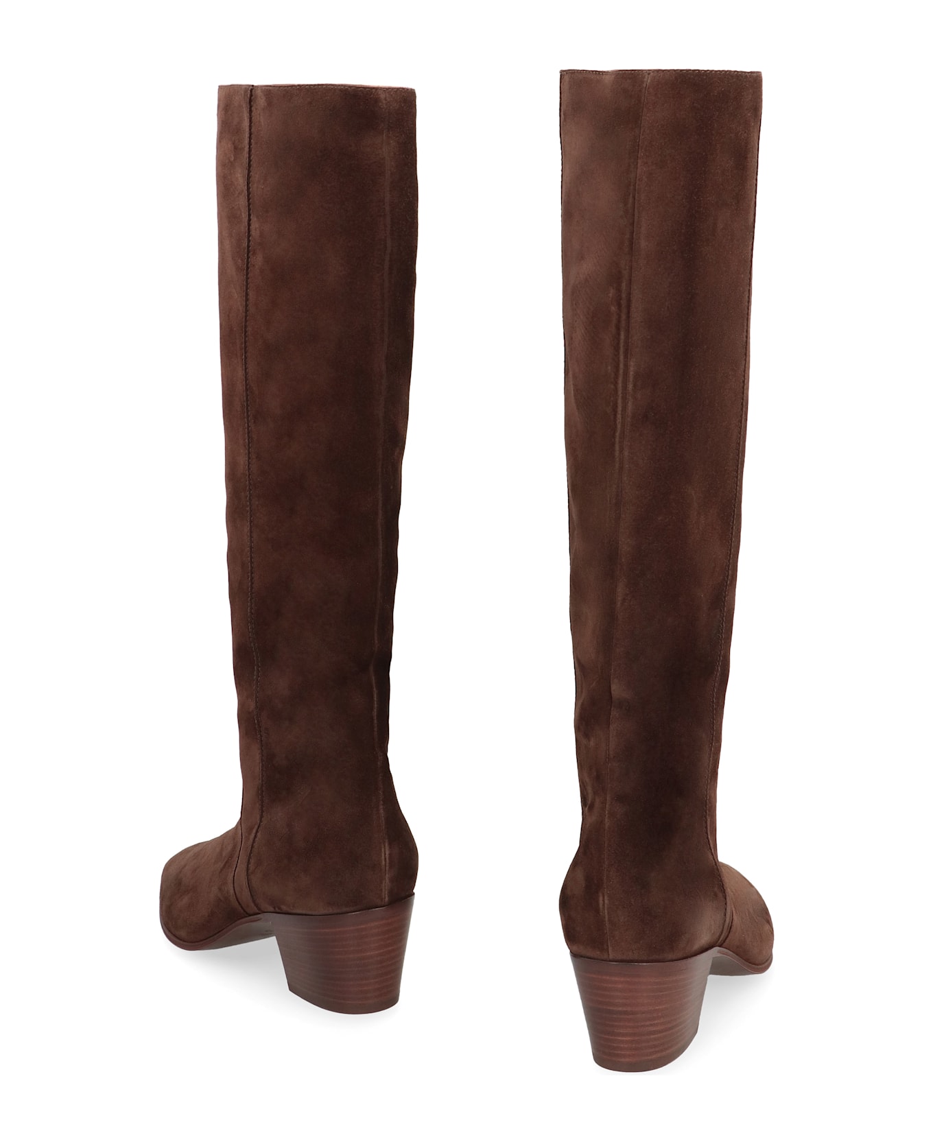 Casadei Nomad Suede Knee High Boots - brown