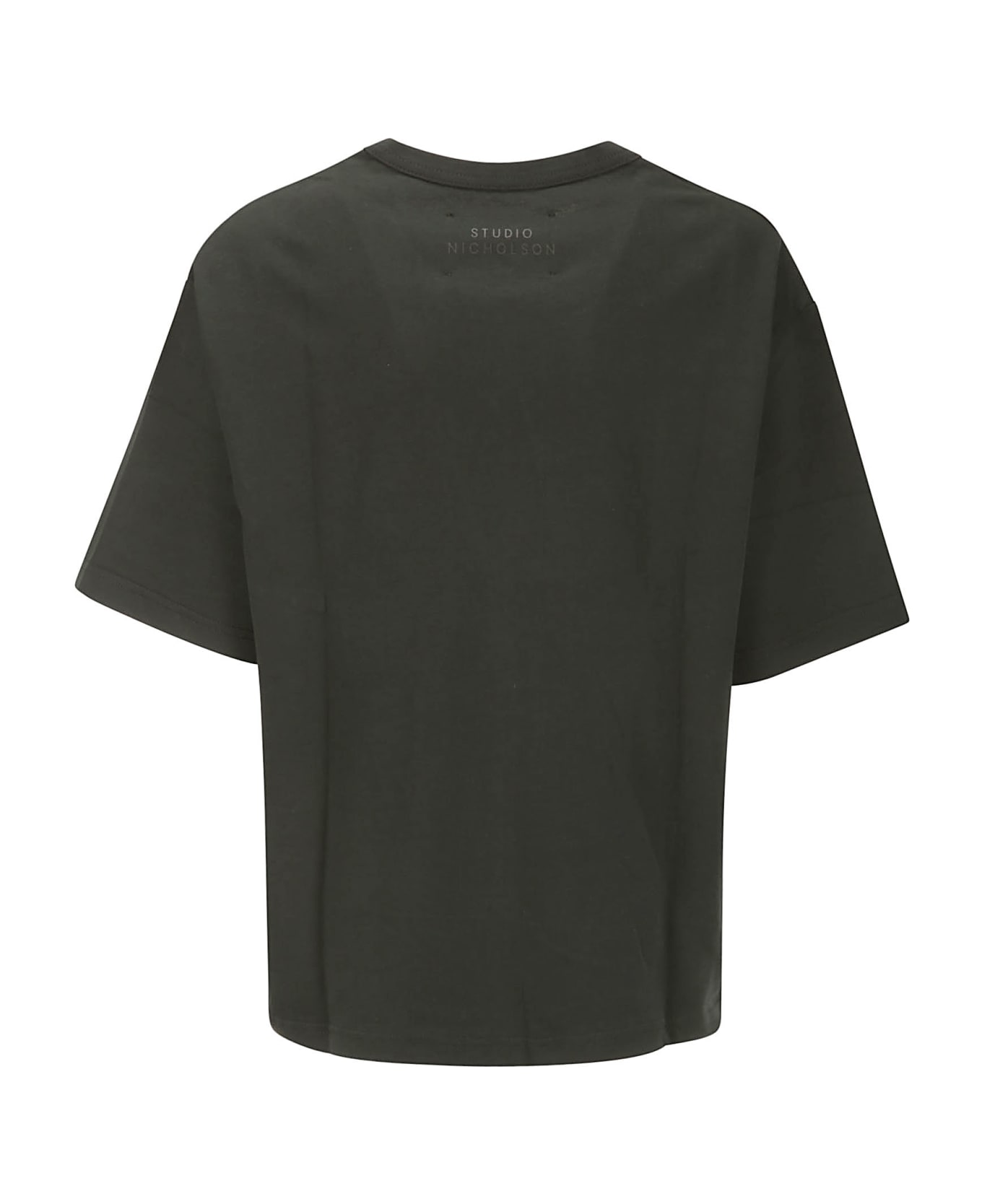 Studio Nicholson Continuity - Jersey - Womens Short Sleeve T-shirt - BLACK