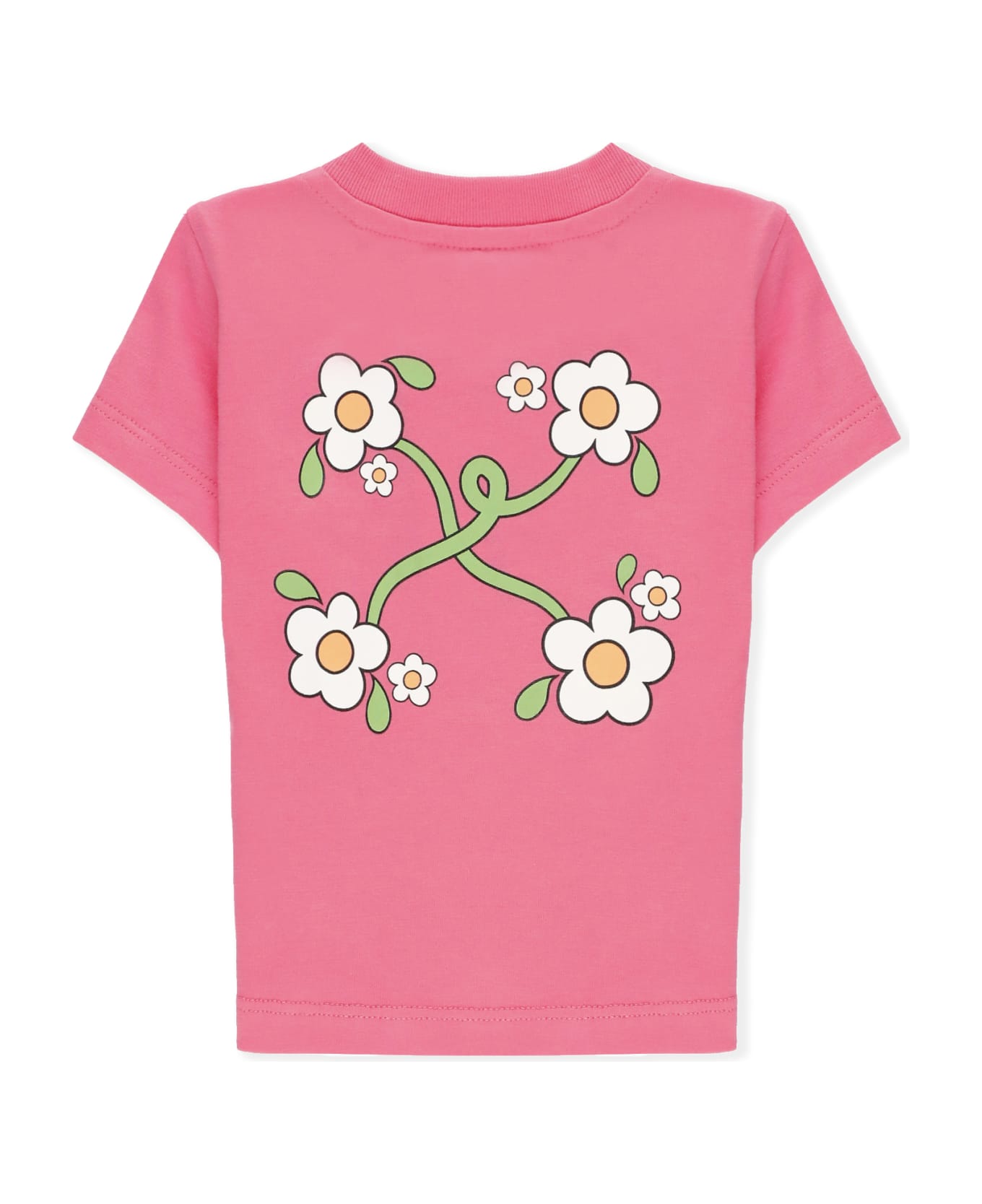 Off-White Funny Flowers T-shirt - Fuchsia