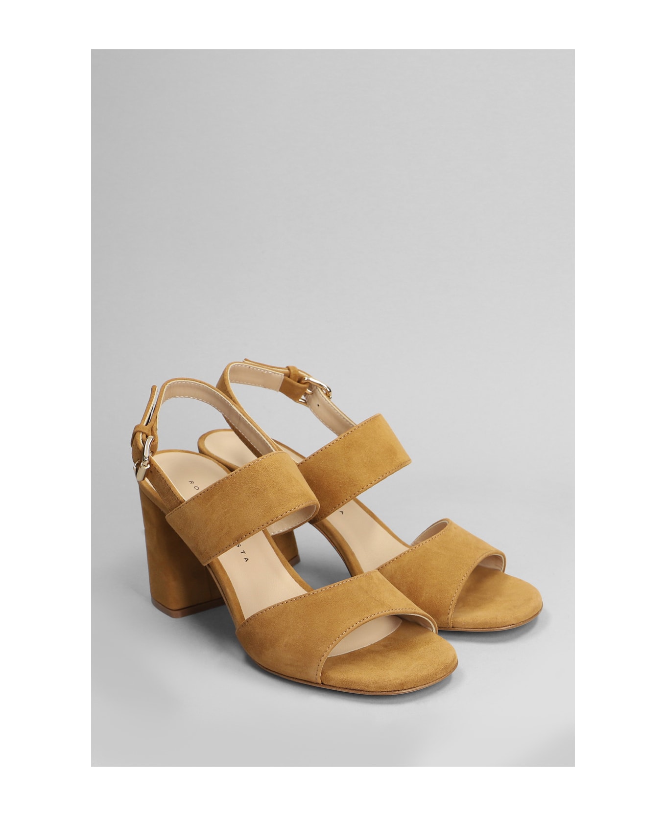 Roberto Festa Bucaneve Sandals In Leather Color Suede - leather color サンダル