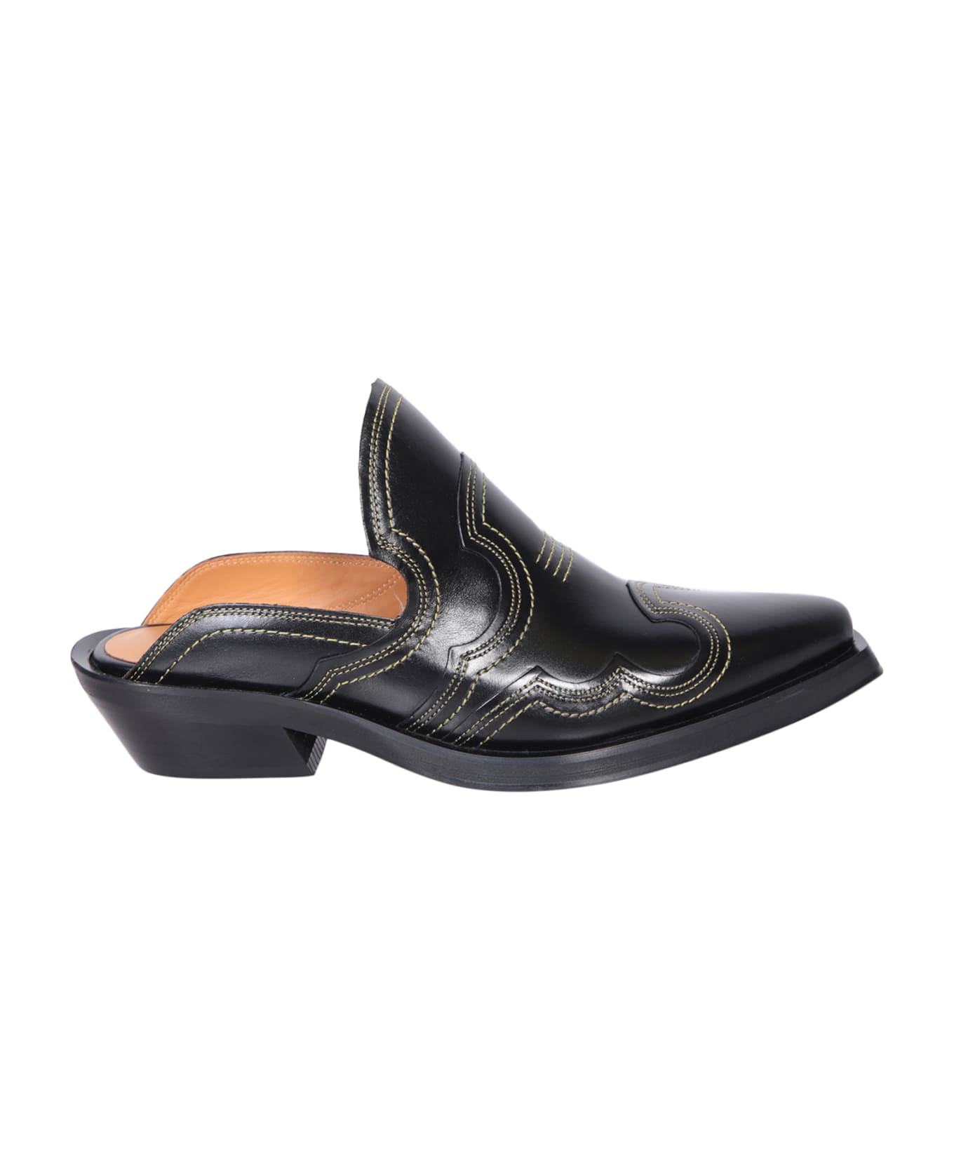 Ganni Western Mules - Black