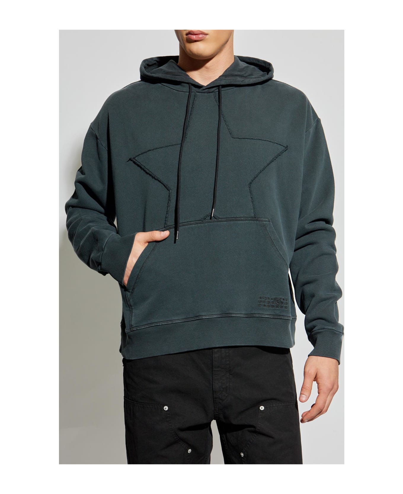 MM6 Maison Margiela Hoodie - Washed Black