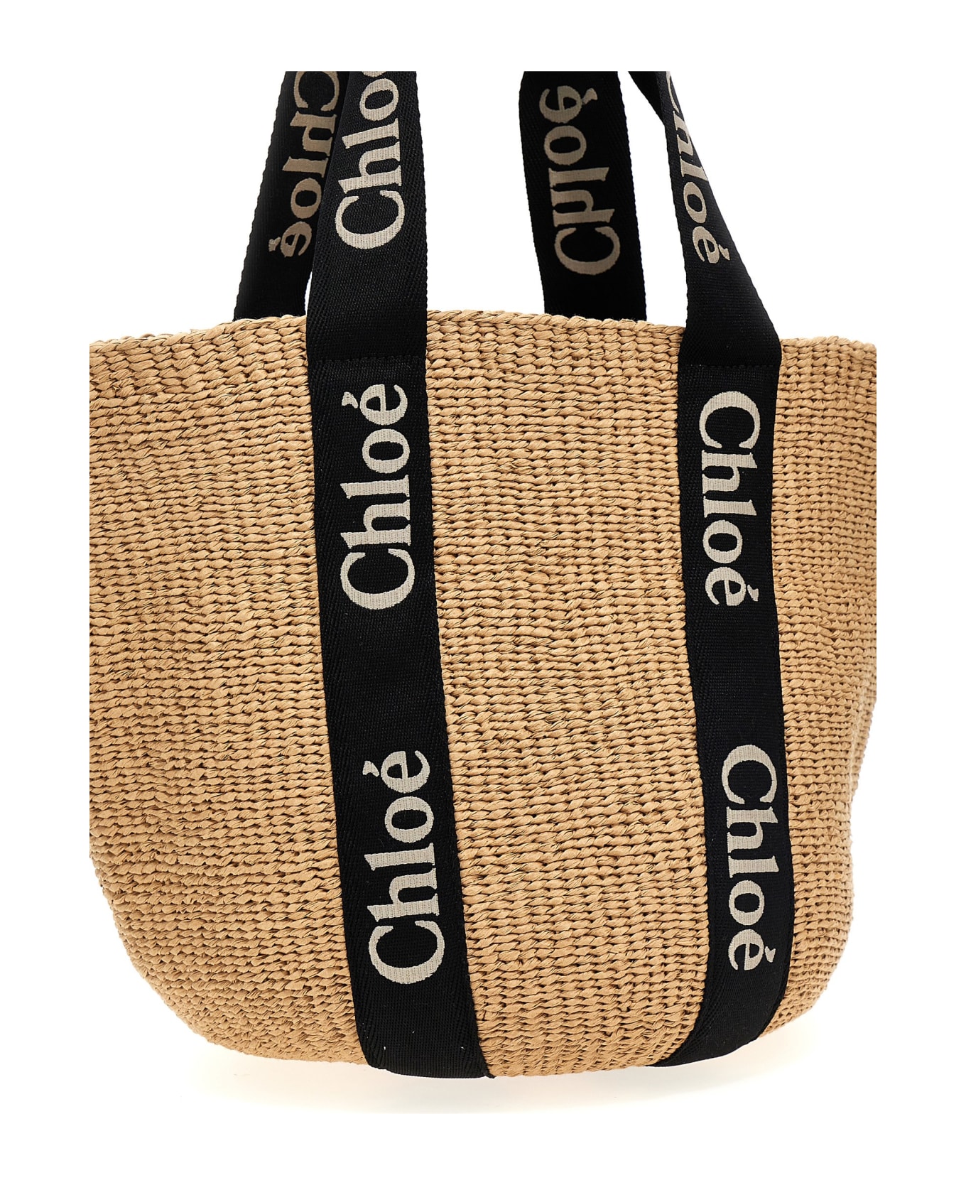Chloé 
woody
 Large Shopping Bag - Black  