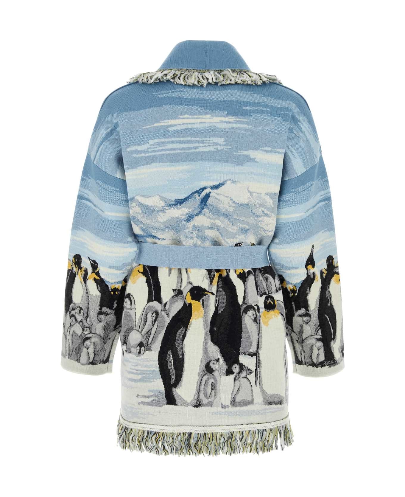 Alanui Embroidered Wool Blend Postcard From Antarctic Cardigan - 4084