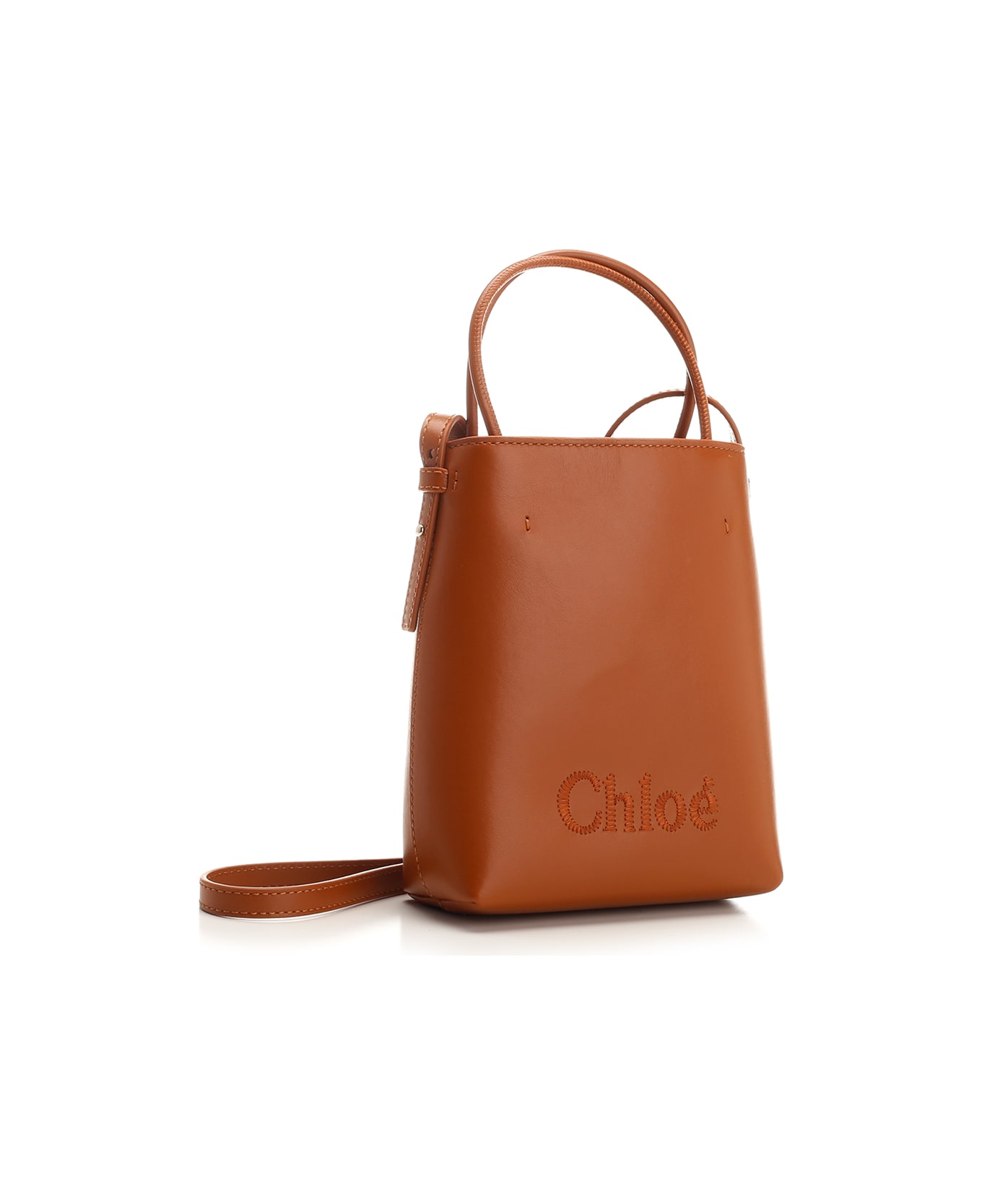 Chloé Micro 'sense' Bucket Bag - Brown