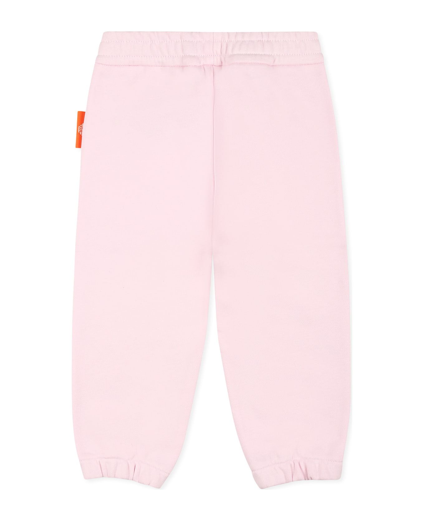 Emporio Armani Pink Trousers For Baby Girl With Manga Bear - Pink