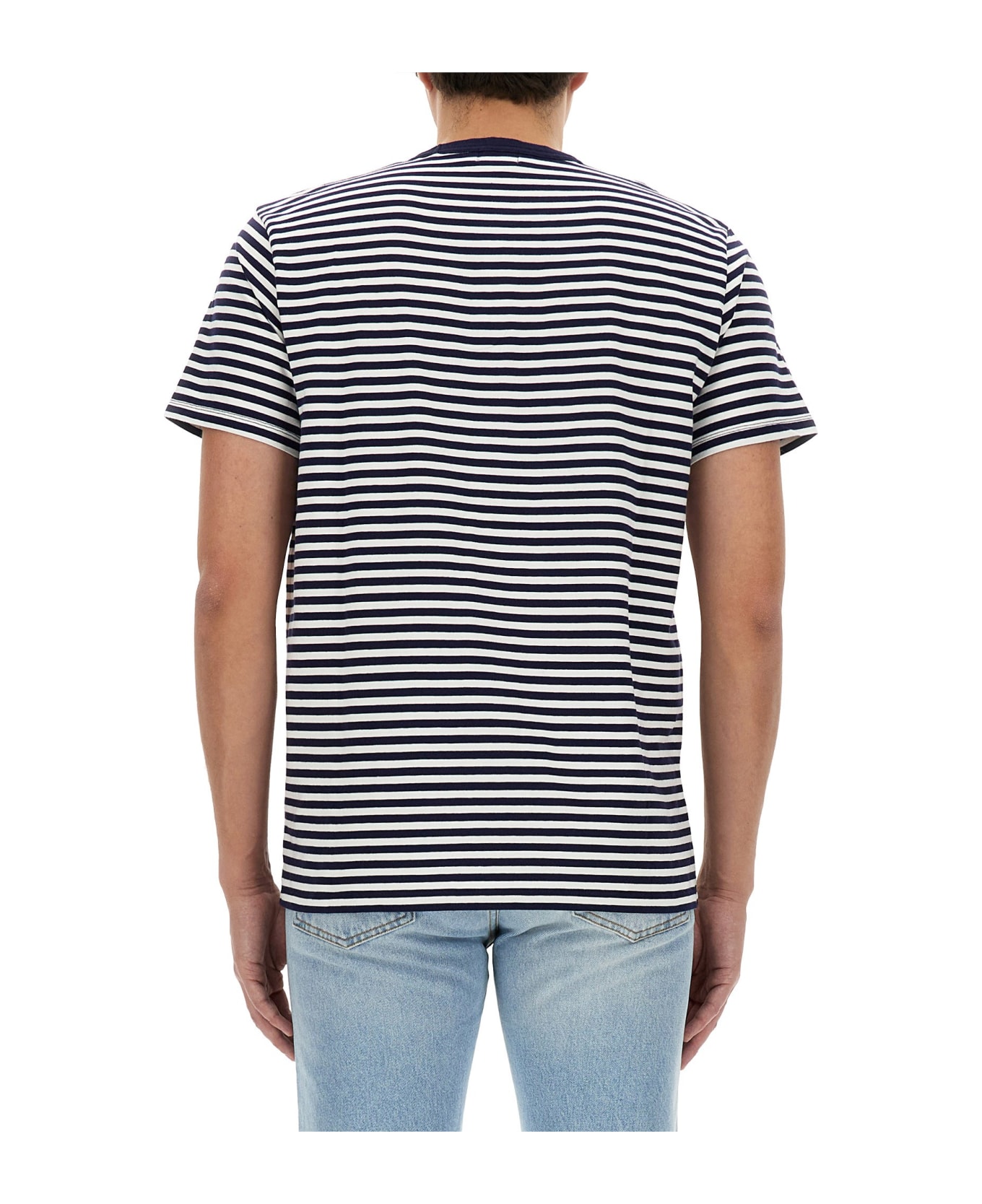 Woolrich Striped T-shirt - BLU