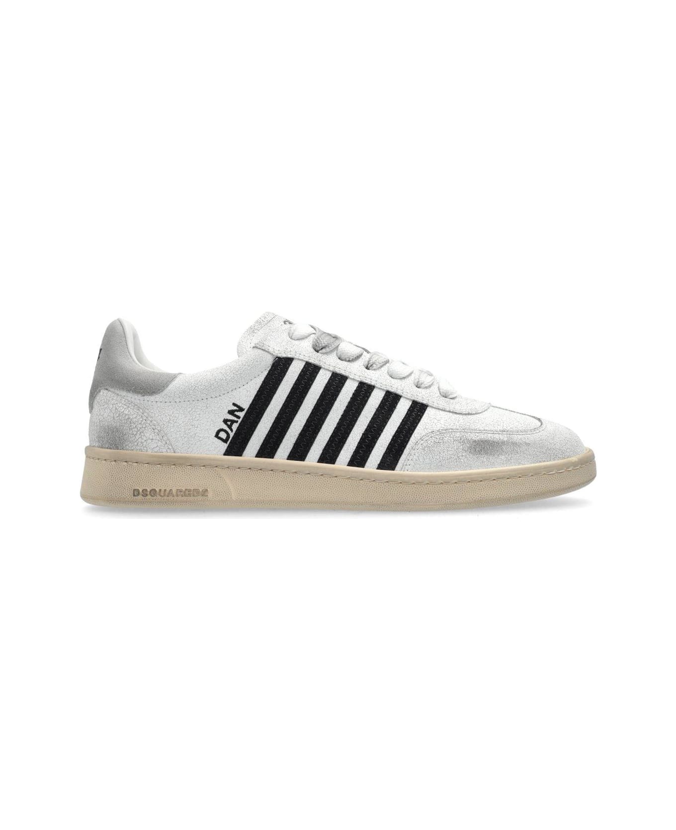 Dsquared2 Boxer Vintage Low-top Sneakers - WHITE