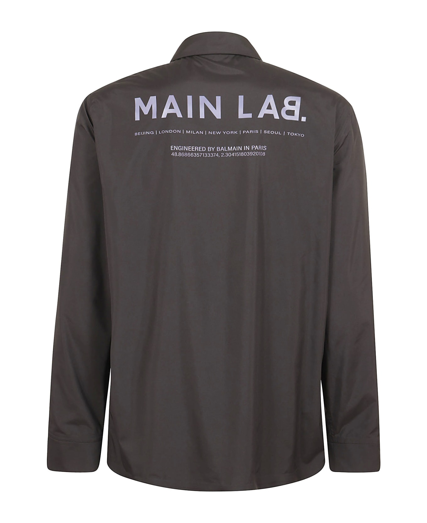Balmain Main Lab - Recycled Nylon Shirt - Pa Noir