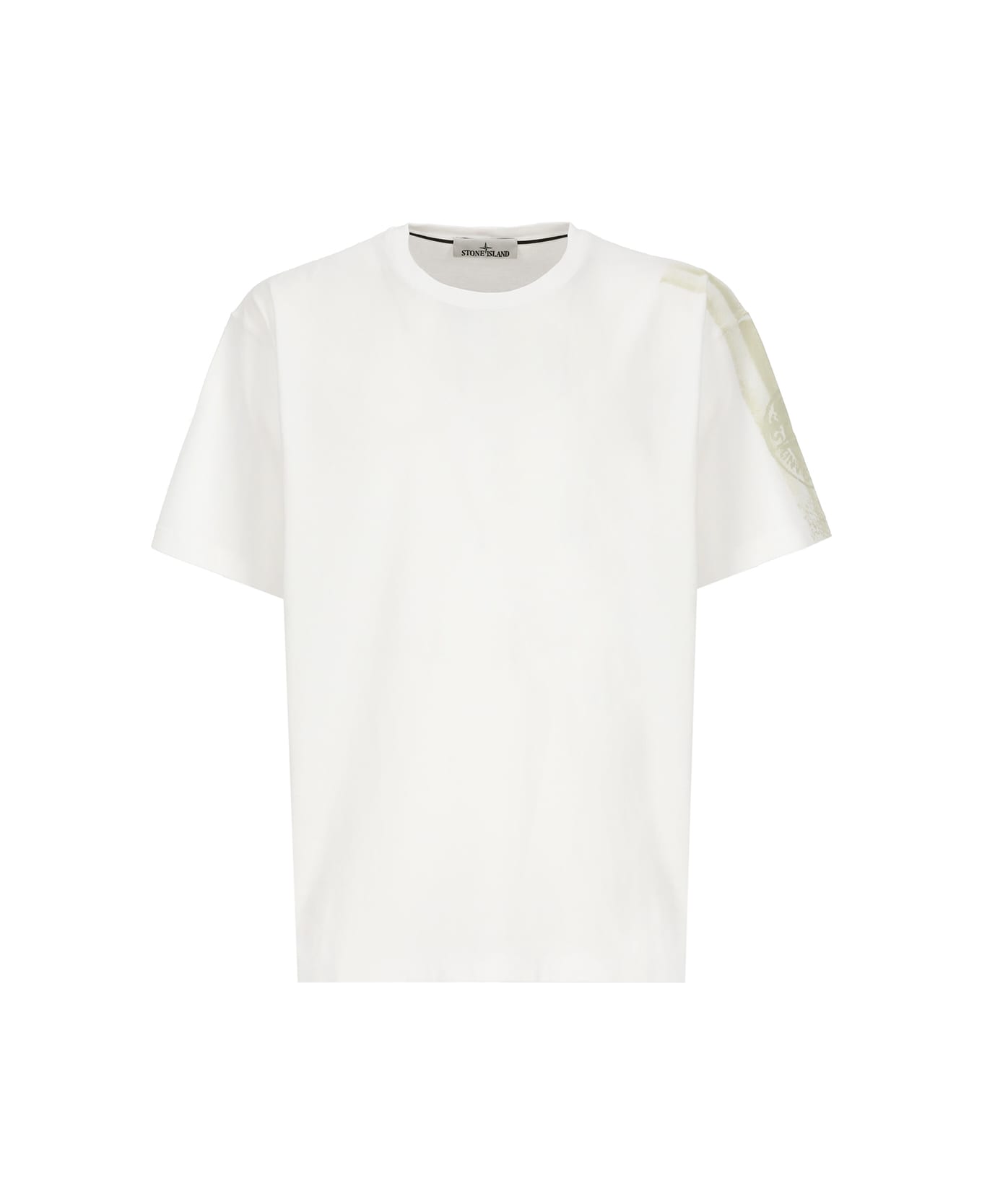 Stone Island Cotton T-shirt - White シャツ