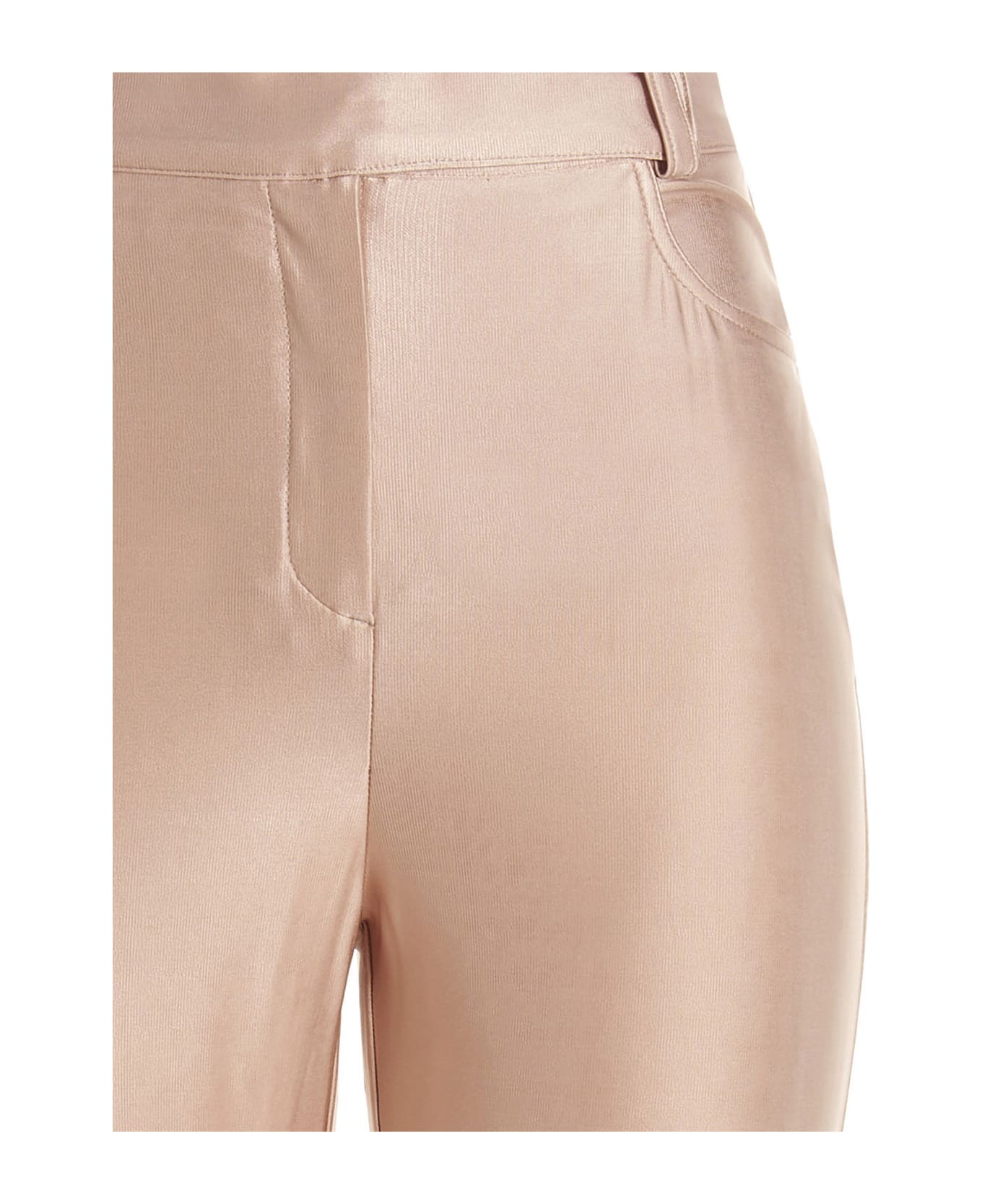 Alexandre Vauthier Shiny Stretch Pants - Pink ボトムス