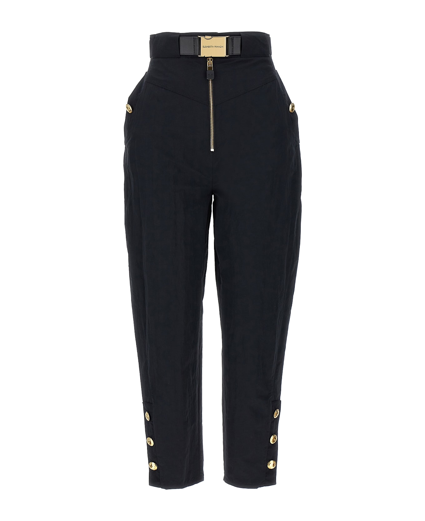 Elisabetta Franchi Technical Sailing Pants - Black