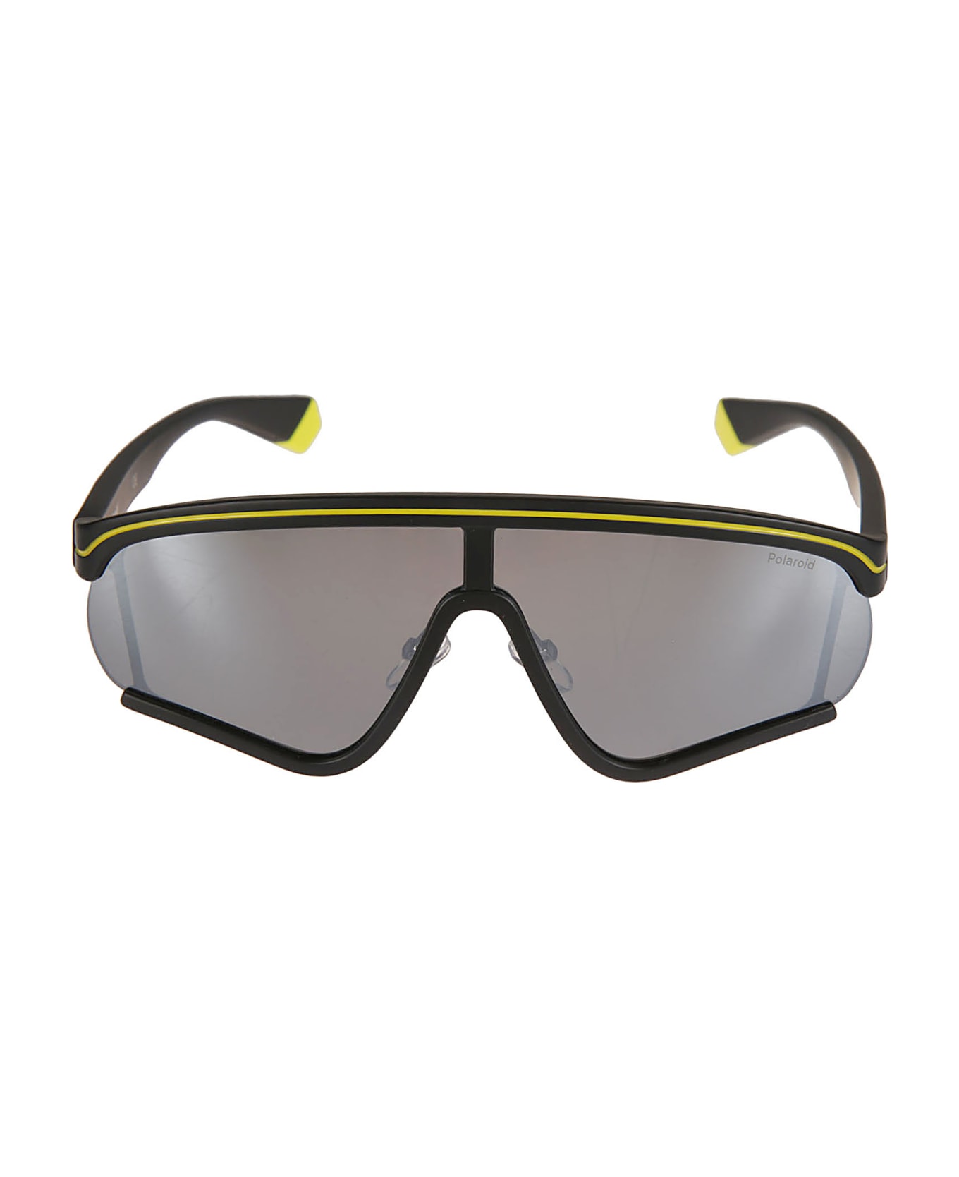 MSGM Polaroid Logo Sunglasses - Black/Yellow