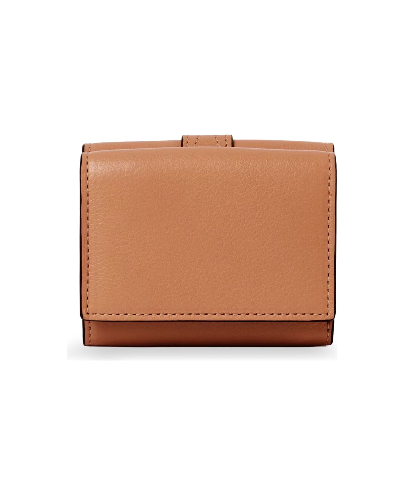 Chloé Paddington Trifold Leather Wallet - Mustang Brown