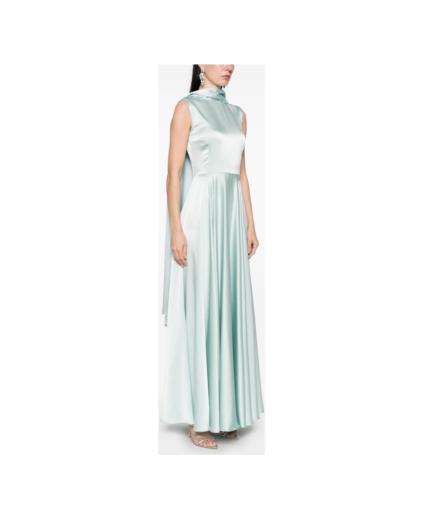 Solace London Emelia Maxi Dress - Clear Blue