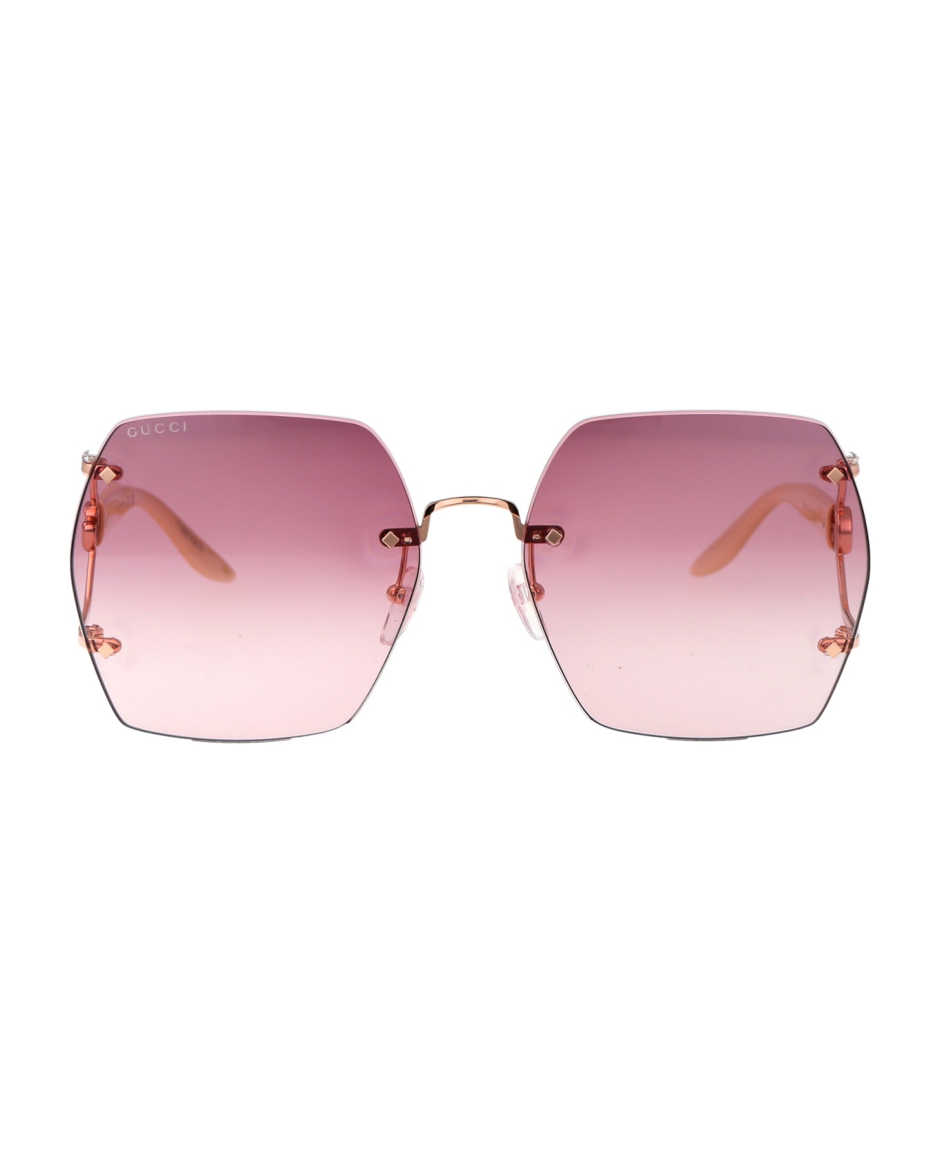 Gucci Eyewear Gg1562s Sunglasses - 004 GOLD IVORY VIOLET サングラス