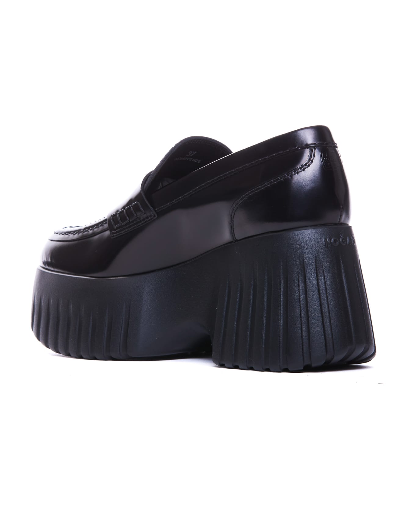 Hogan H-stripes Loafers - Black