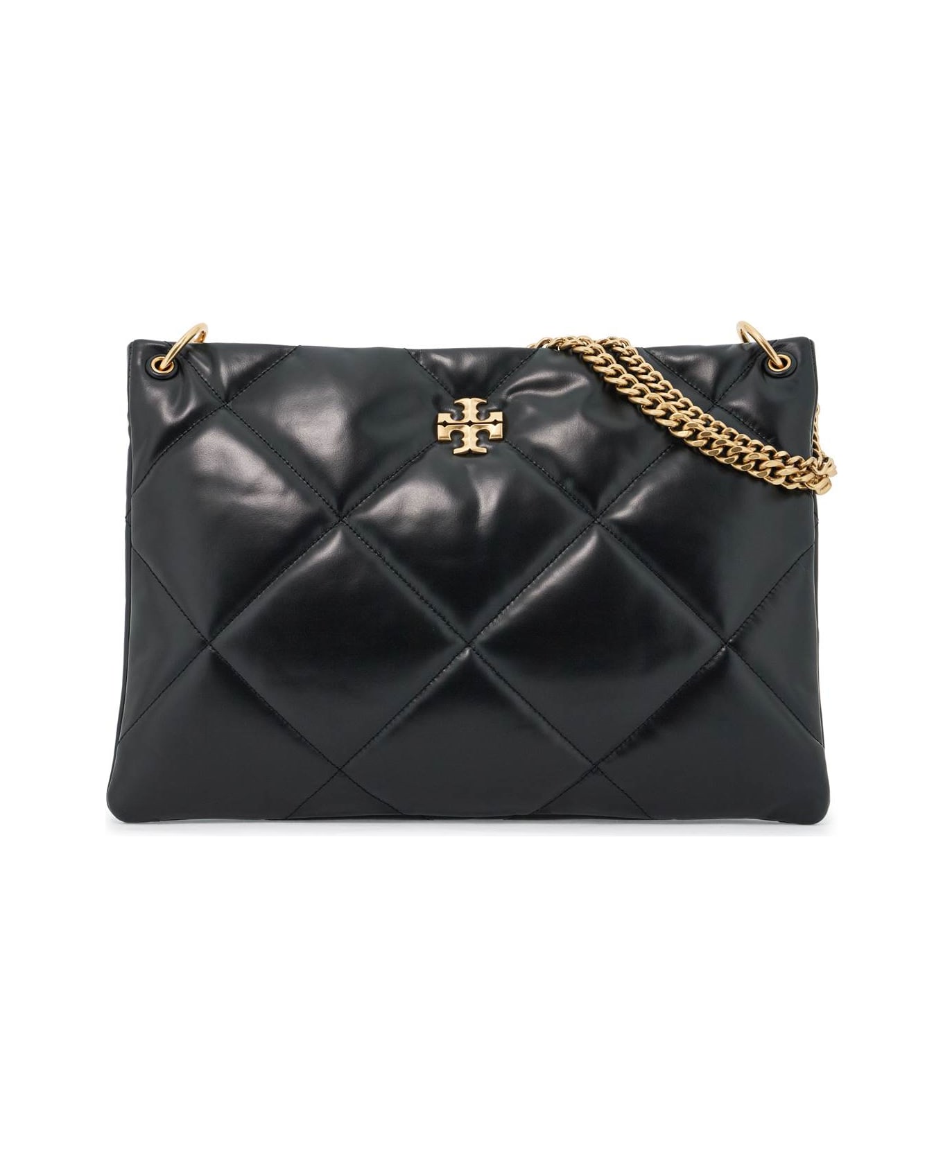 Tory Burch Kira Diamond Quilt Satchel Bag - Black