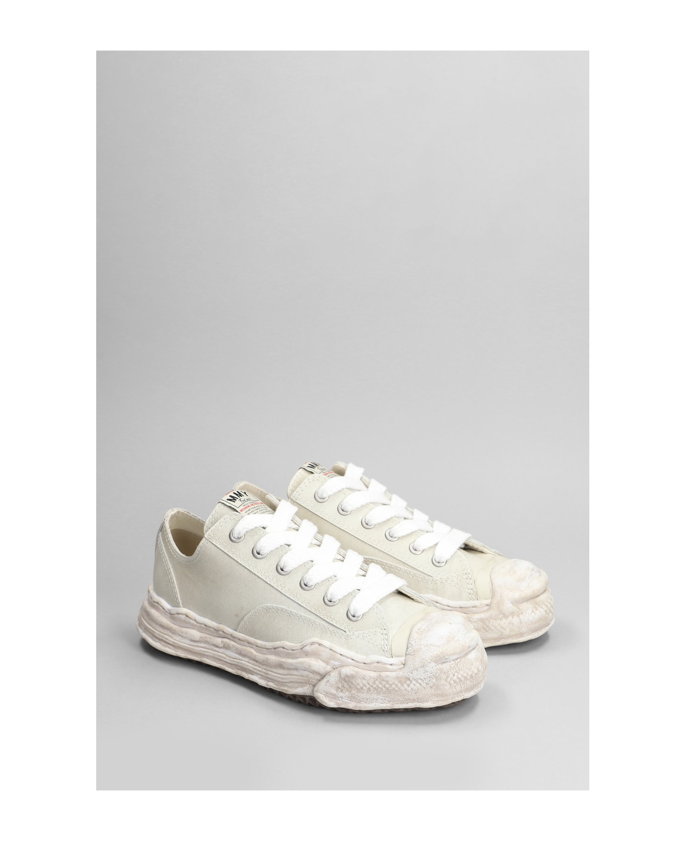 Mihara Yasuhiro Hank Sneakers In Grey Leather - grey