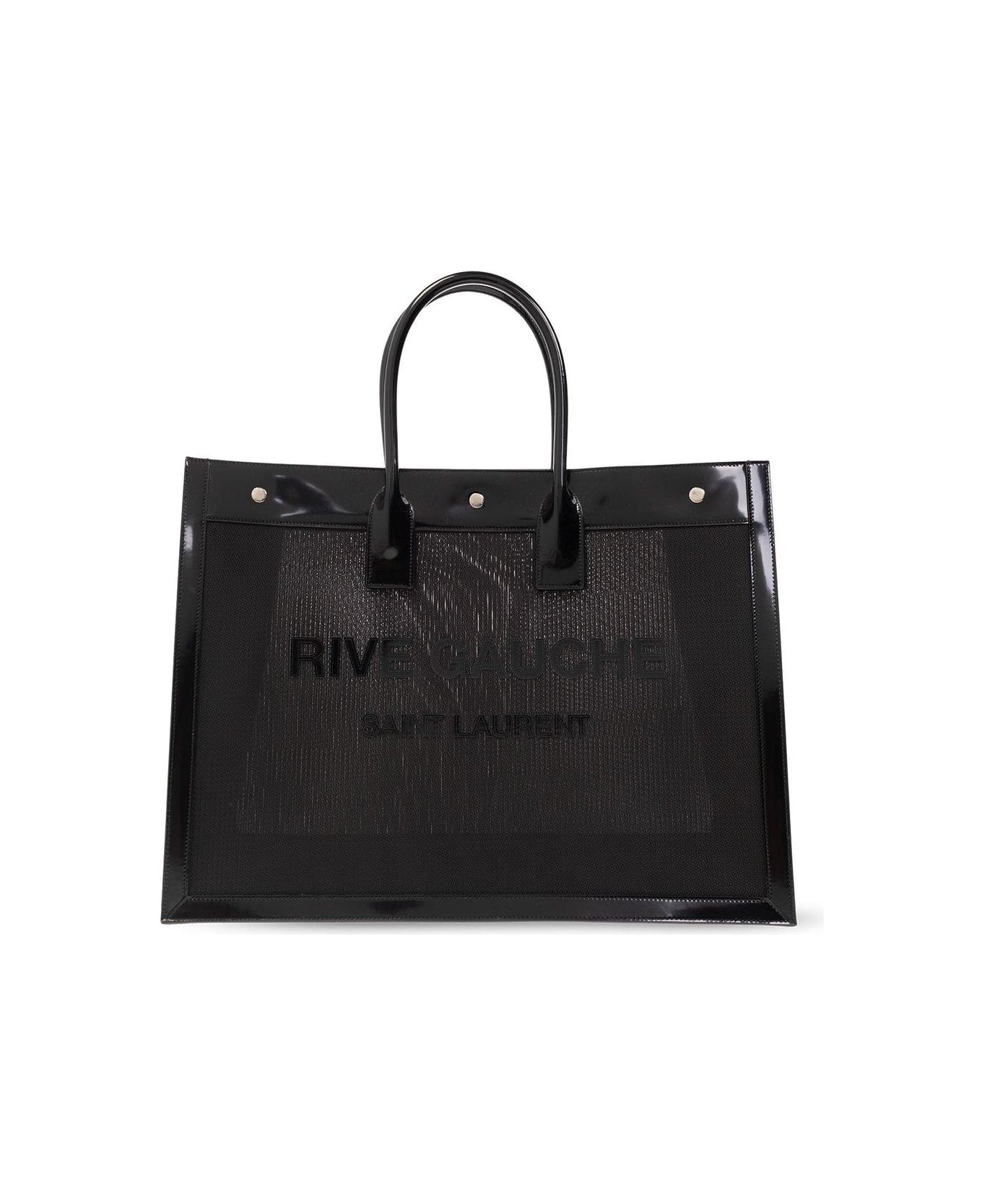 Saint Laurent Rive Gauche Top Handle Bag - Black