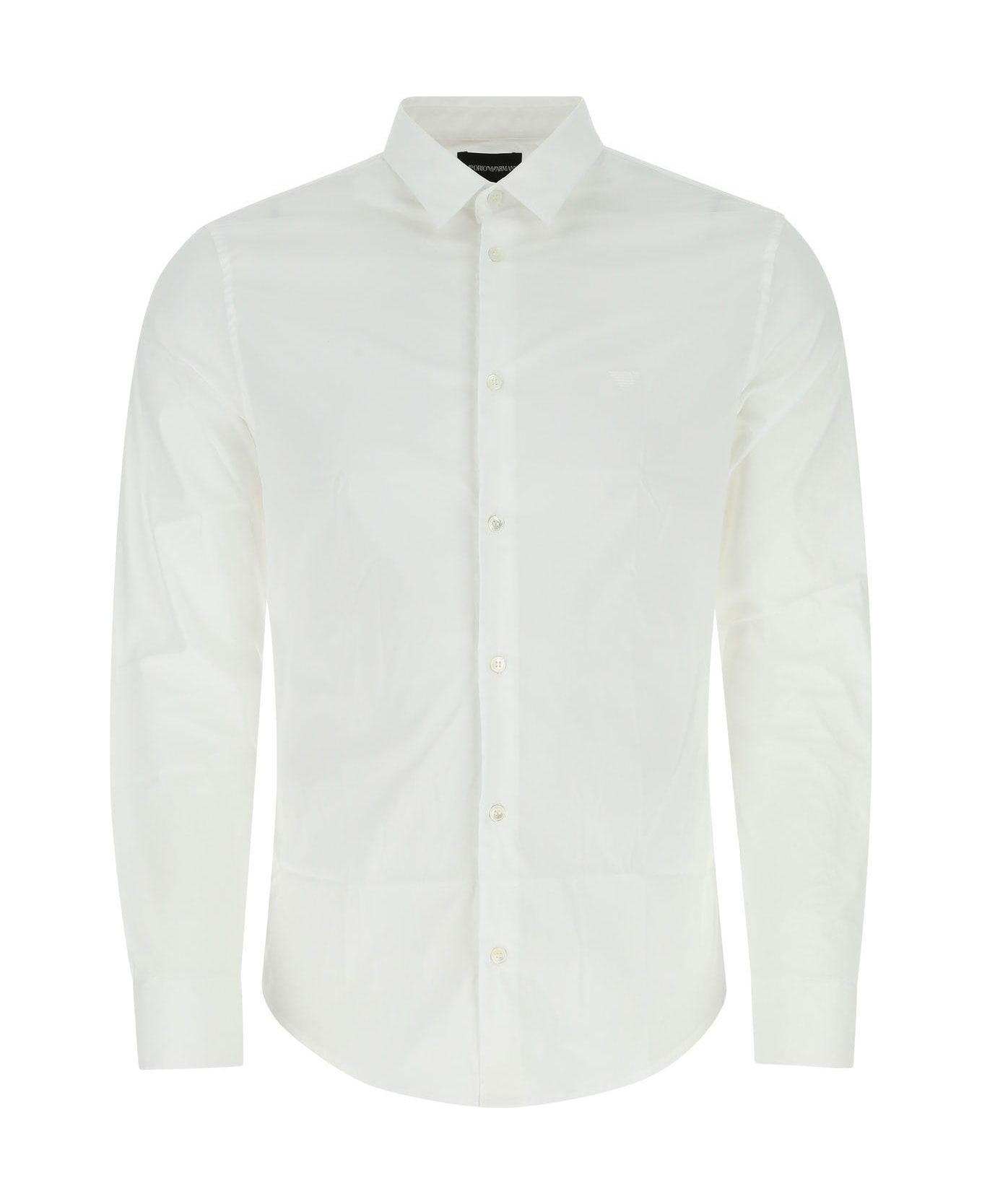Giorgio Armani White Poplin Shirt Giorgio Armani - WHITE