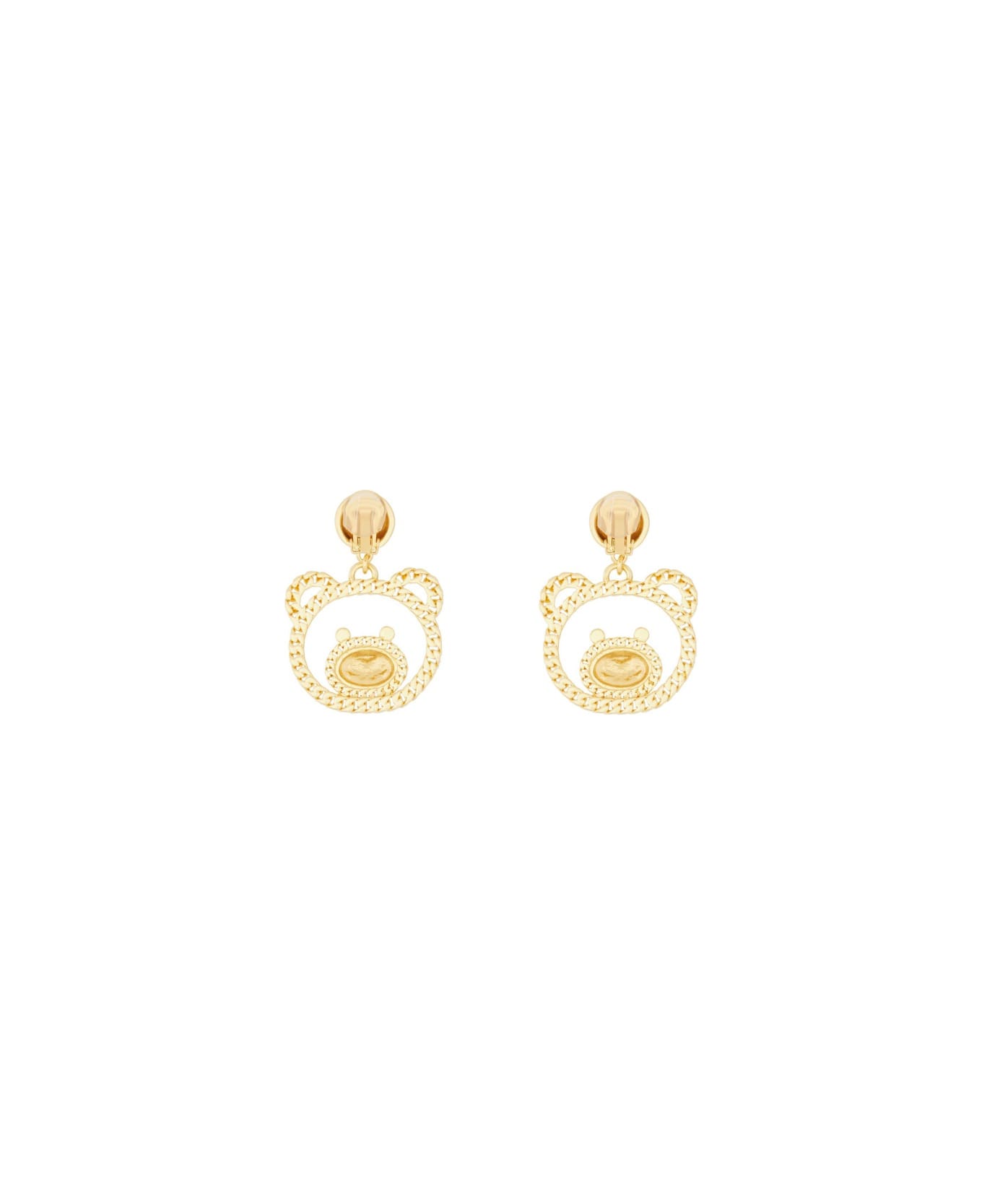 Moschino "teddy Chain" Earrings - GOLD