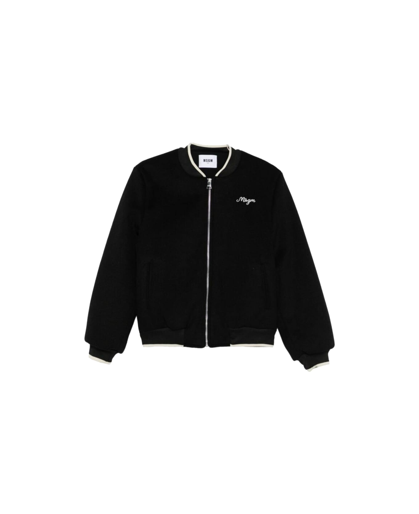 MSGM "college" Jacket - BLACK