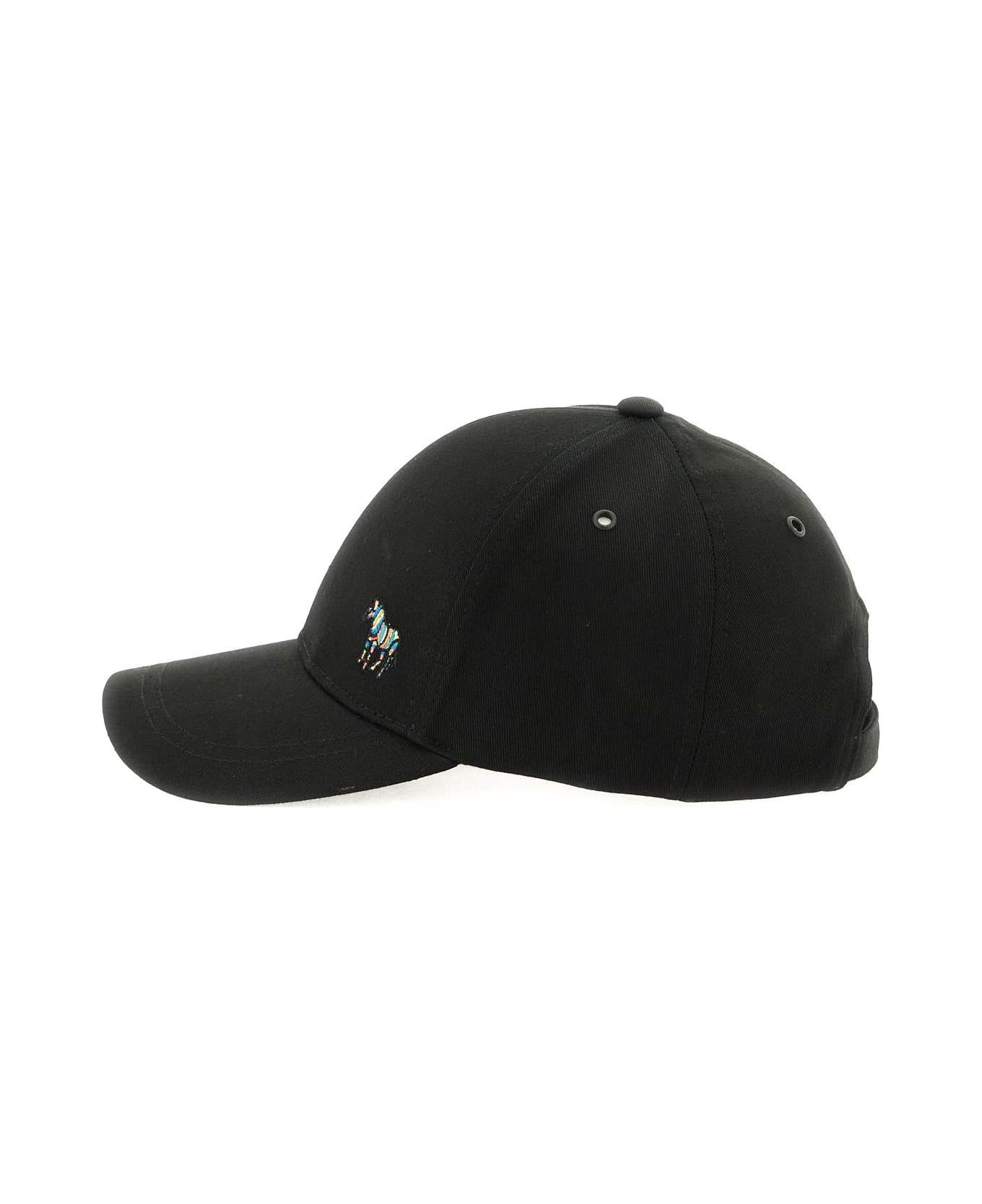PS by Paul Smith Baseball Cap With 'zebra' Logo - BLACK (Black)