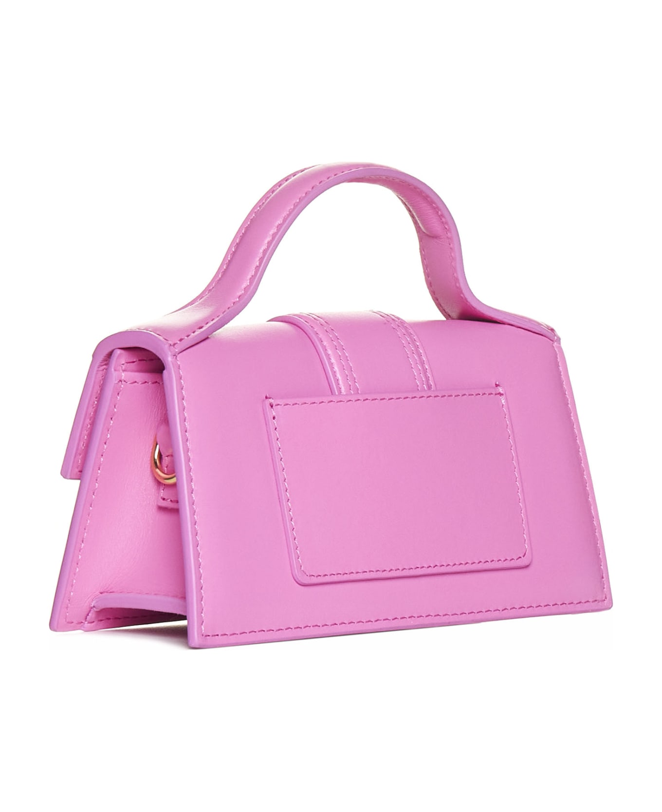 Jacquemus Le Bambino Leather Top Handle Bag - Neon pink トートバッグ