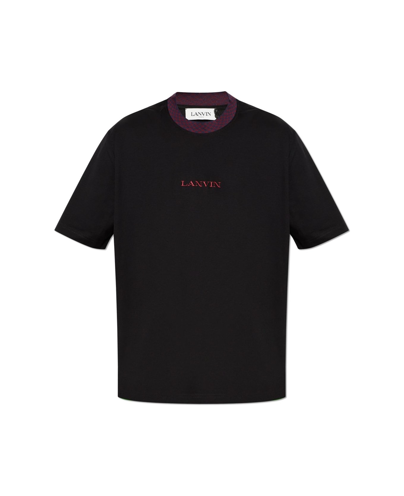 Lanvin Logo-embroidered Crewneck T-shirt