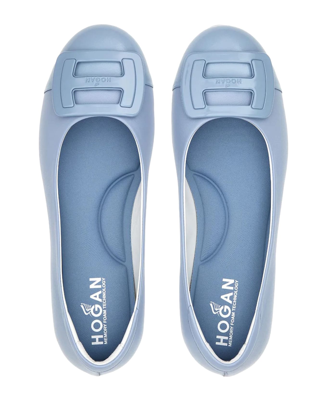 Hogan Flat Shoes Clear Blue - Clear Blue