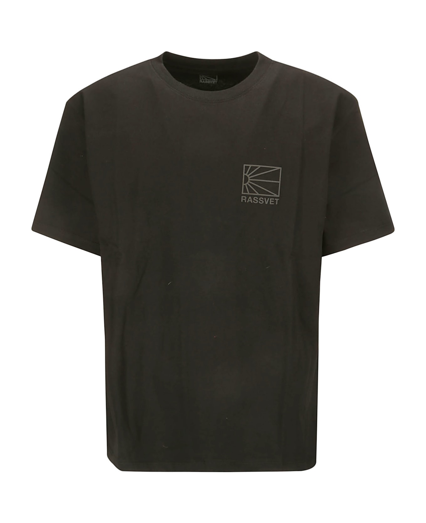 PACCBET Men Mini Logo Tee Shirt Knit - BLACK シャツ