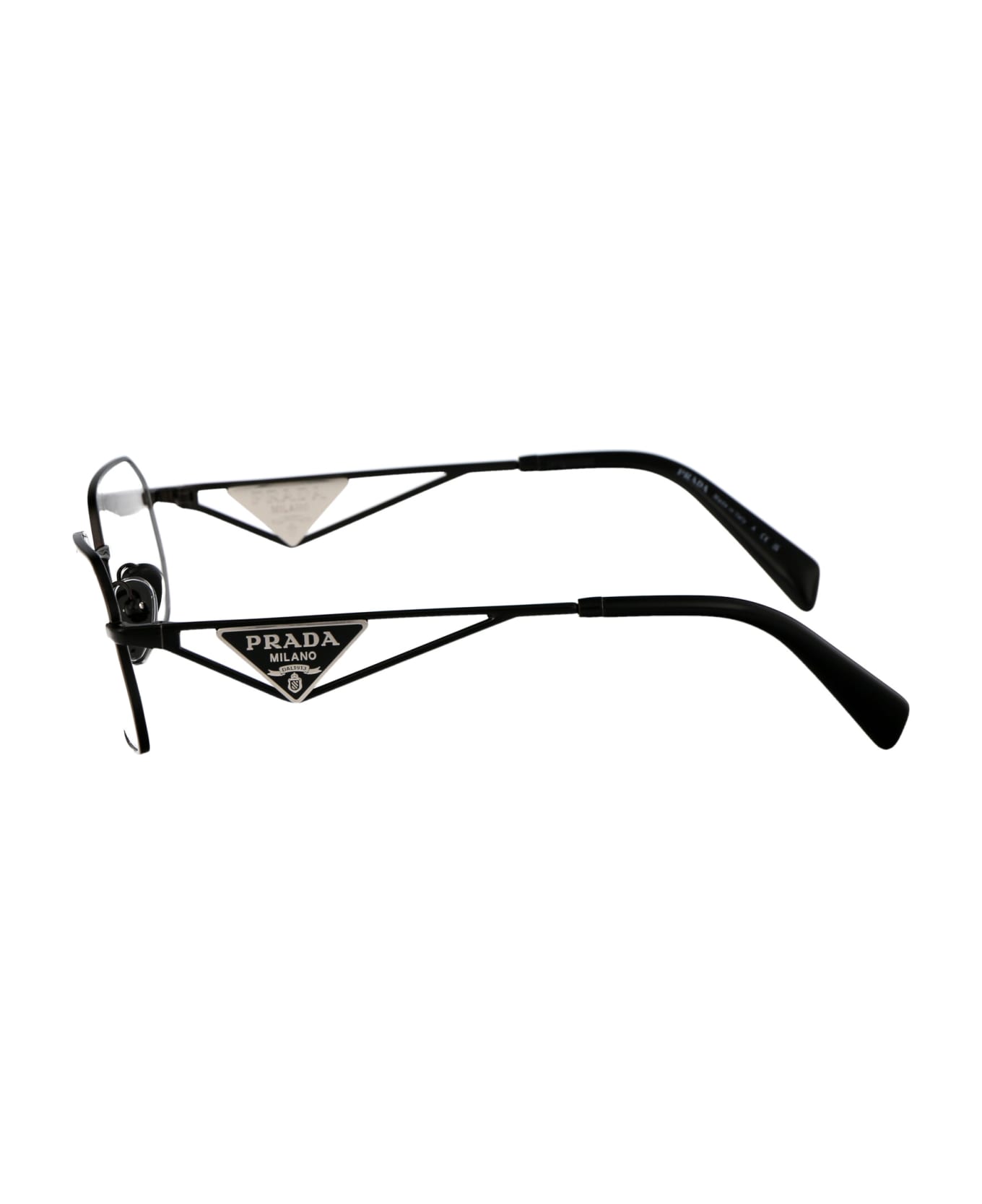 Prada Eyewear 0pr A53v Glasses - 1AB1O1 BLACK アイウェア