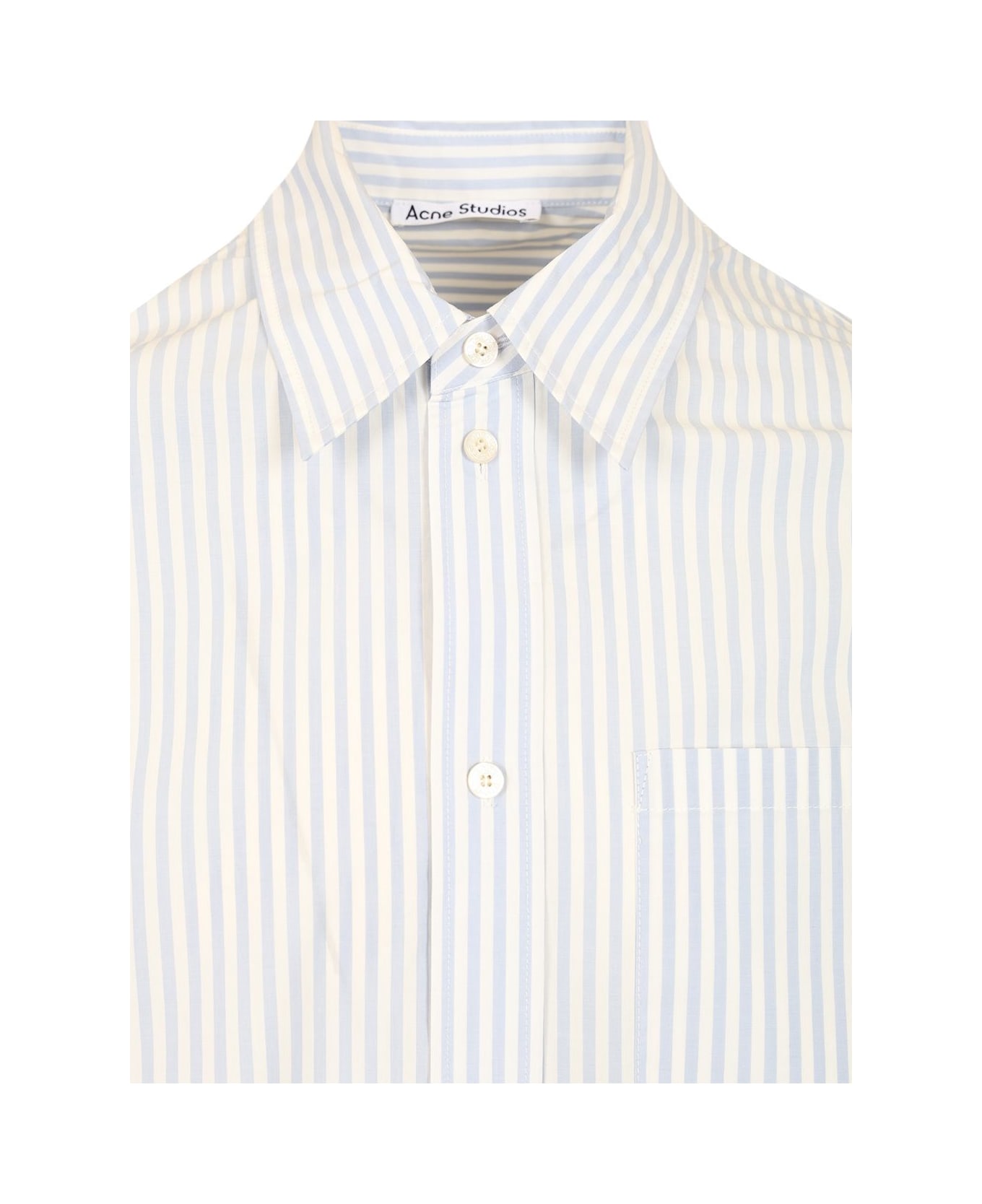 Acne Studios Striped Shirt - LIGHT BLUE/WHITE