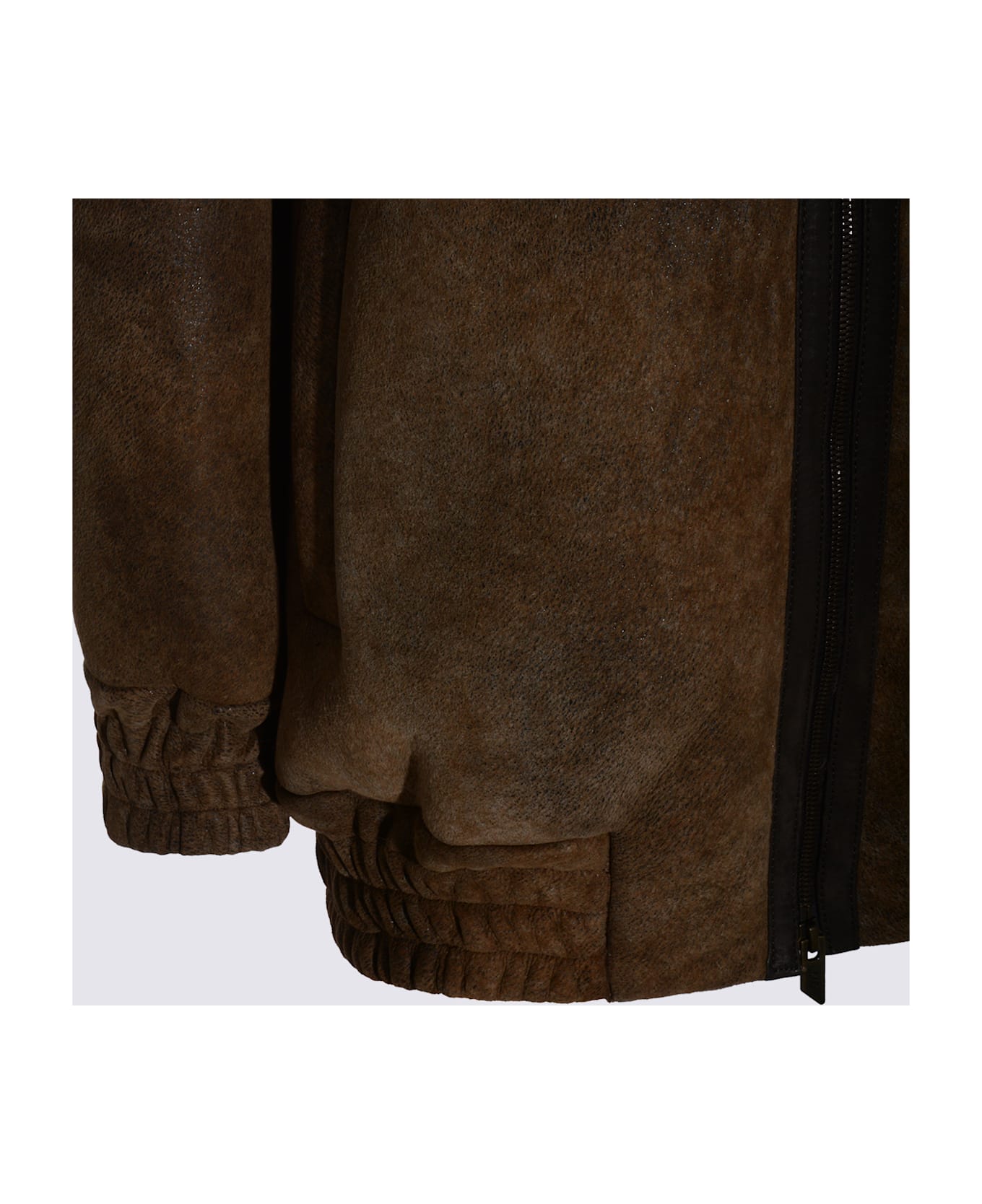 Salvatore Santoro Camel Leather Jacket - Brown