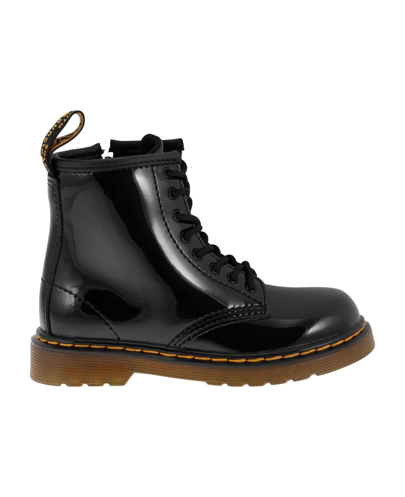 Dr. Martens 1460 - Patent Leather Lace-up Boots - Black