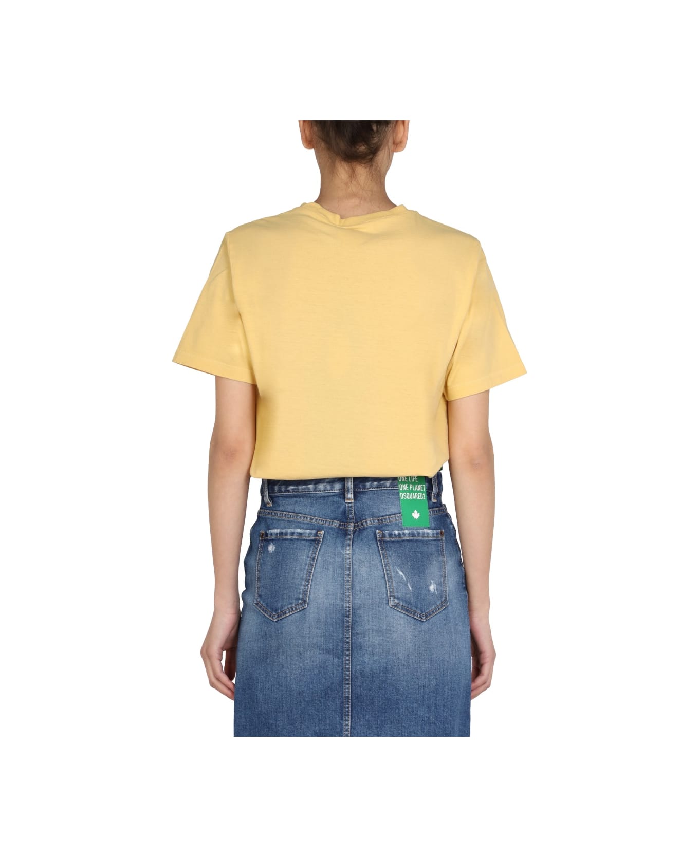 Dsquared2 "one Life One Planet" T-shirt - YELLOW