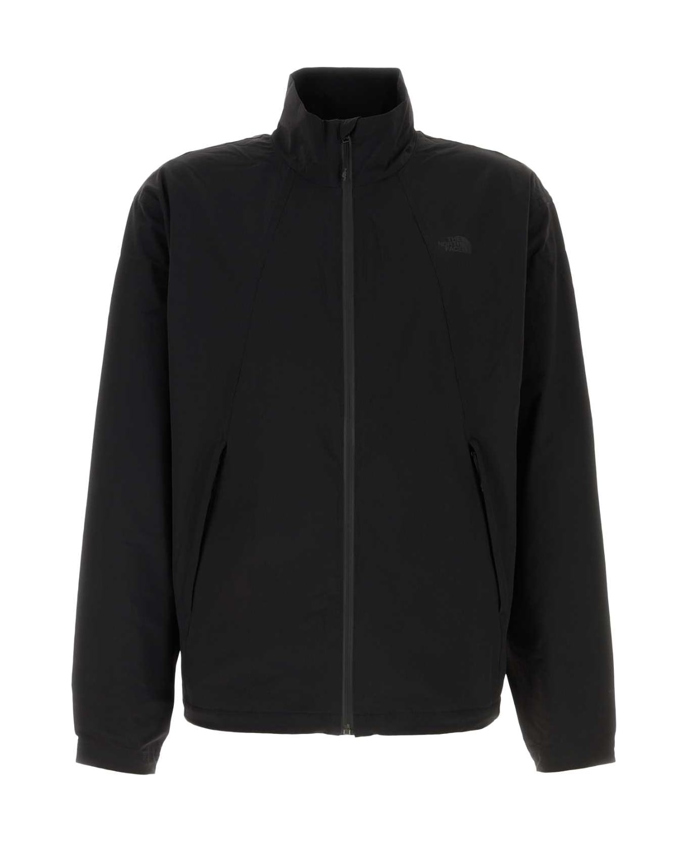 The North Face Black Stretch Nylon Windbreaker - TNFBLACK