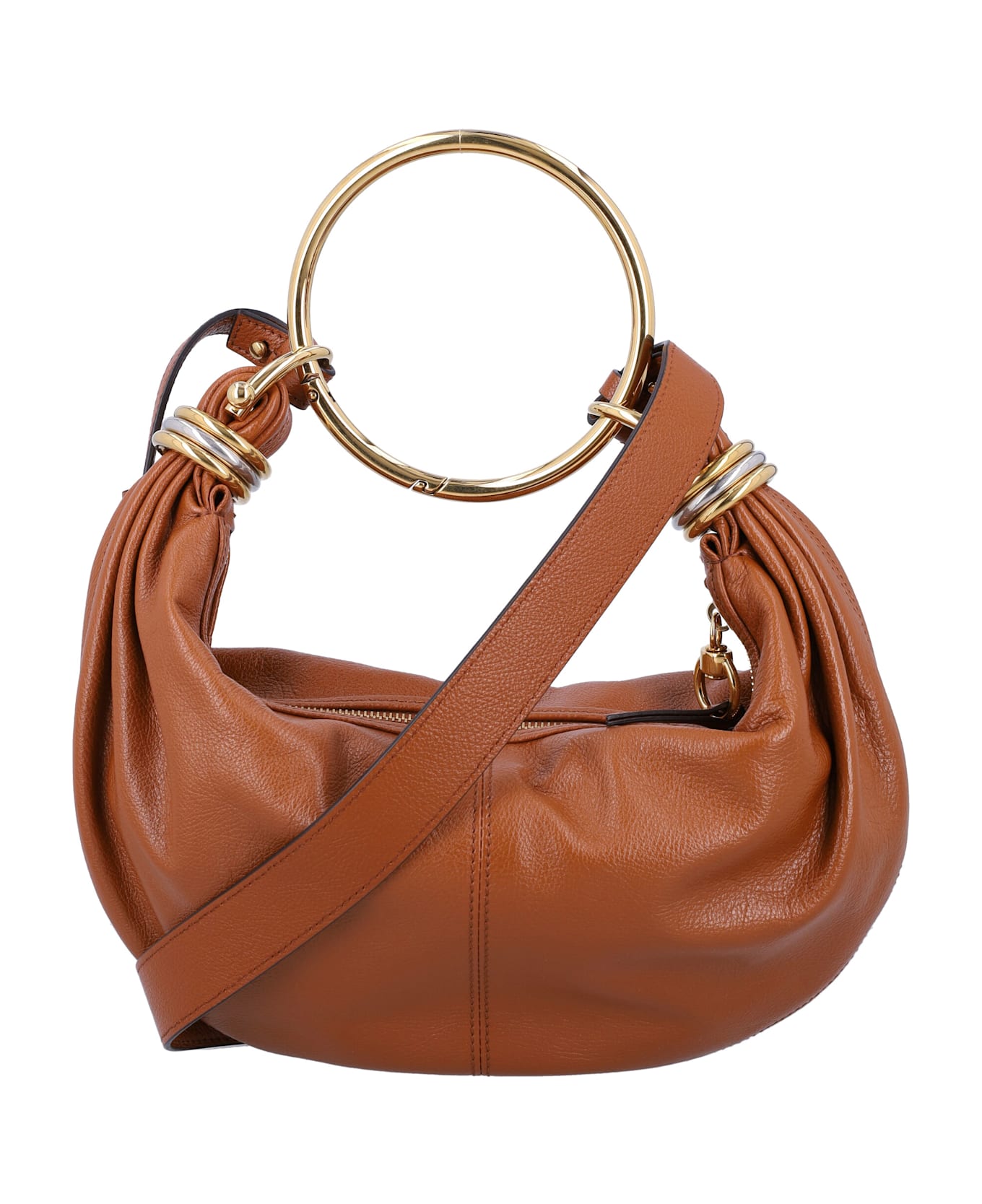 Chloé Small Bracelet Hobo Bag - CLAY BROWN