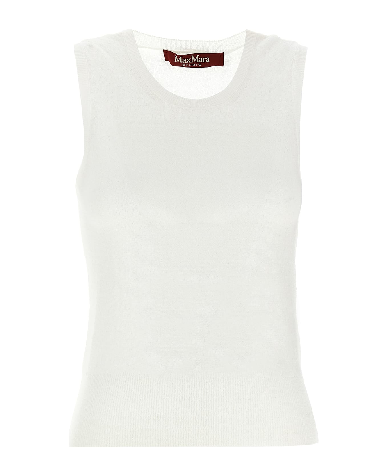 Max Mara Studio Pedone Sweater/tank/top - White