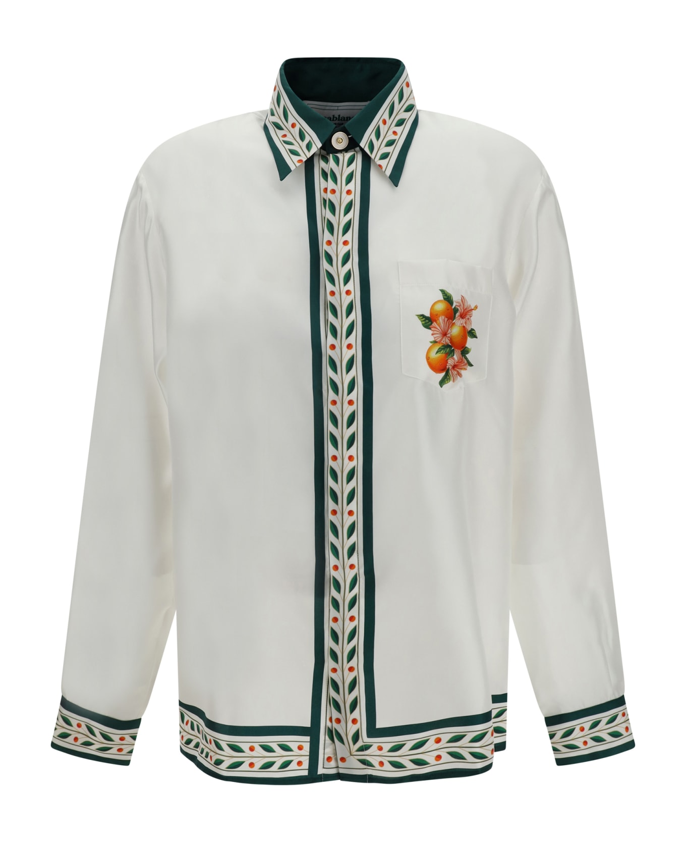 Casablanca Shirt - WHITE/GREEN