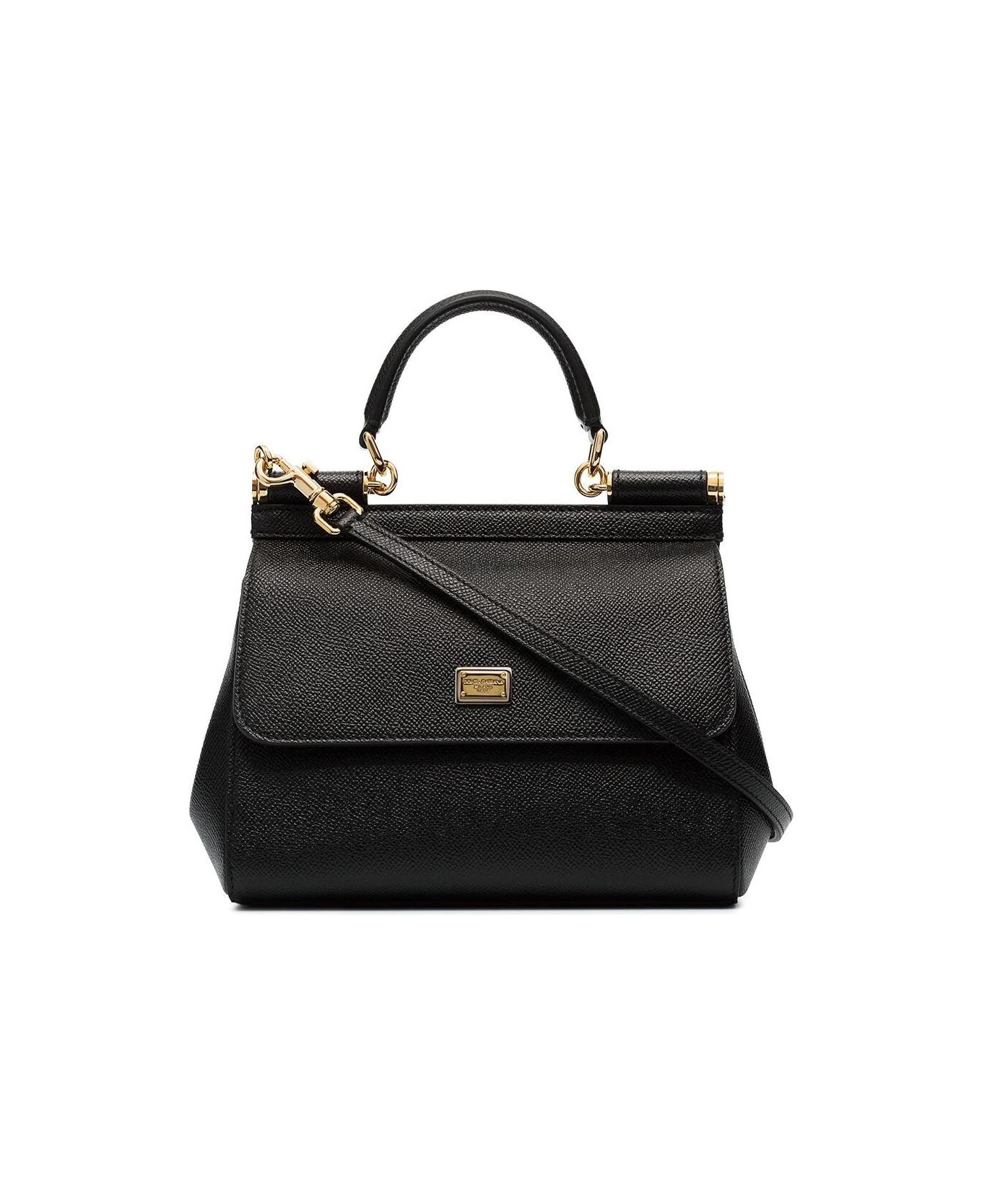 Dolce & Gabbana Mini Sicily Shoulder Bag - Black