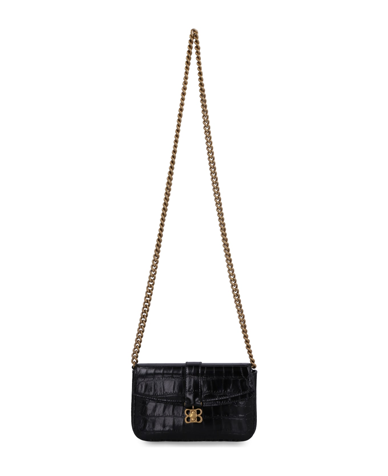 Balenciaga Lady Leather Mini Crossbody Bag - NERO