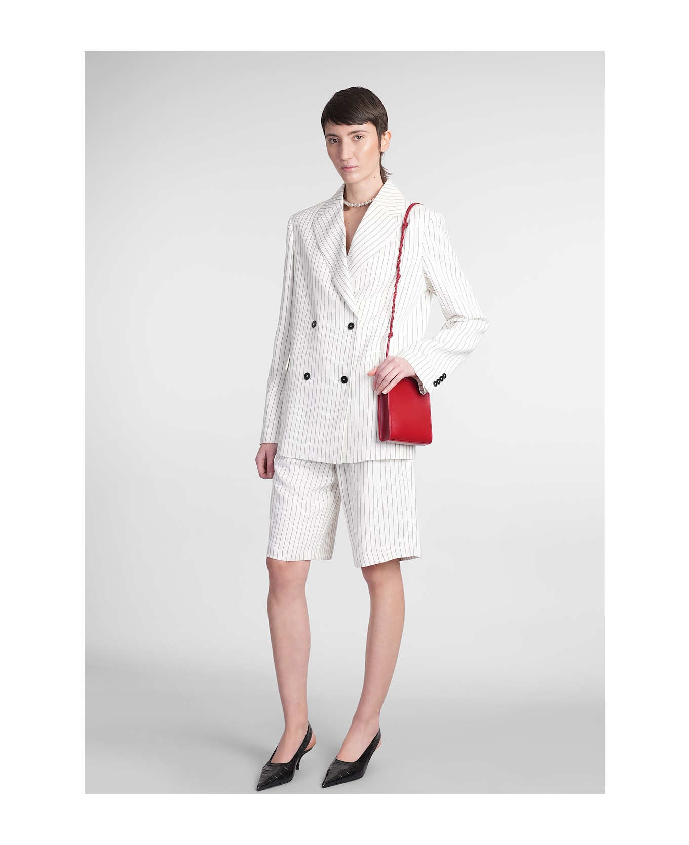 Loulou Studio Piera Pants In White Viscose - white