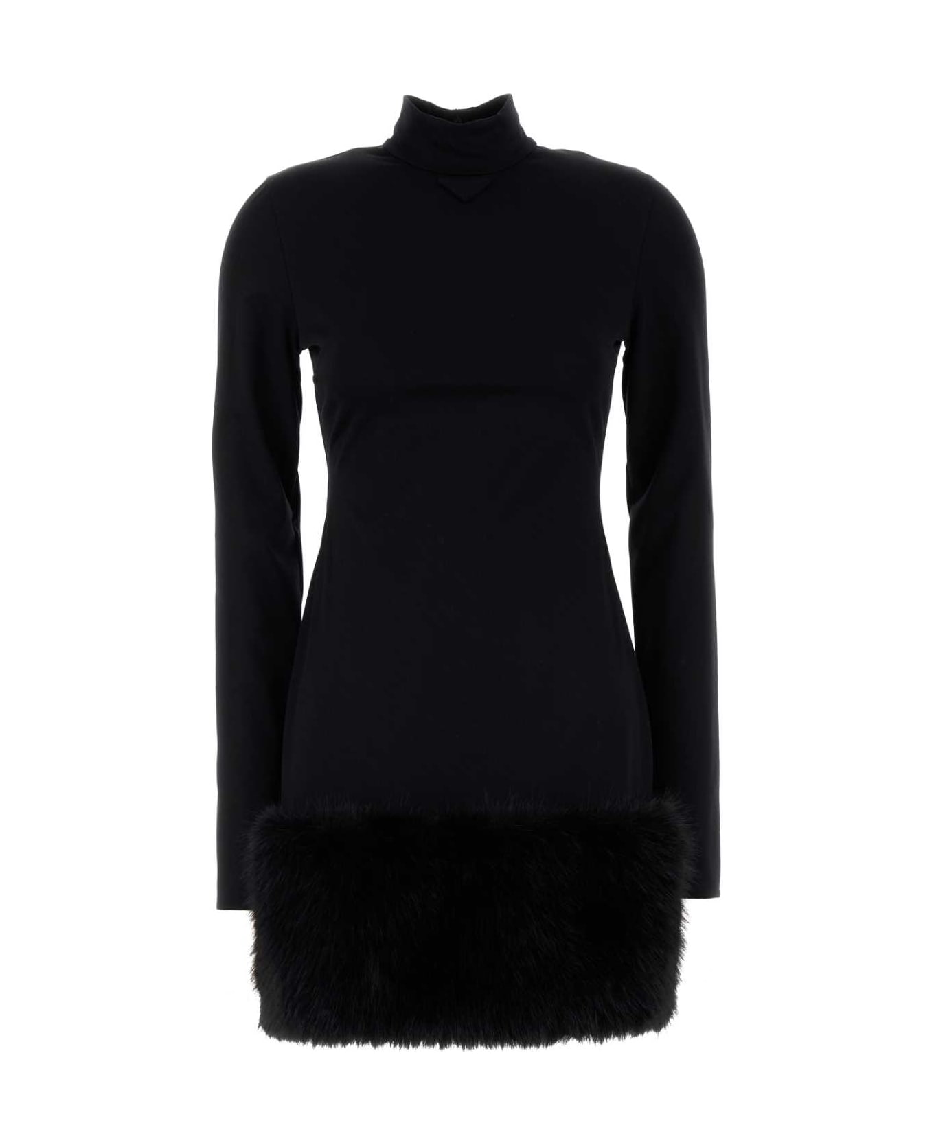 Prada Black Jersey Dress - NERO