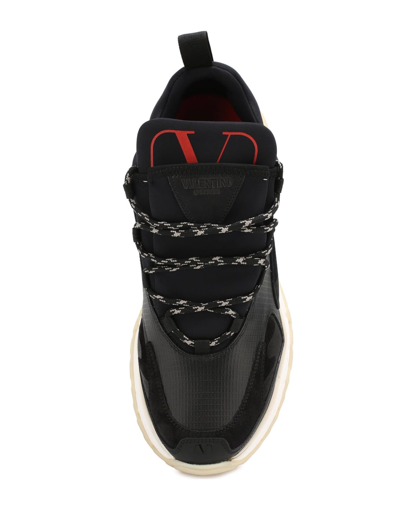 Valentino Garavani Garavani Leather Logo Sneakers - Black