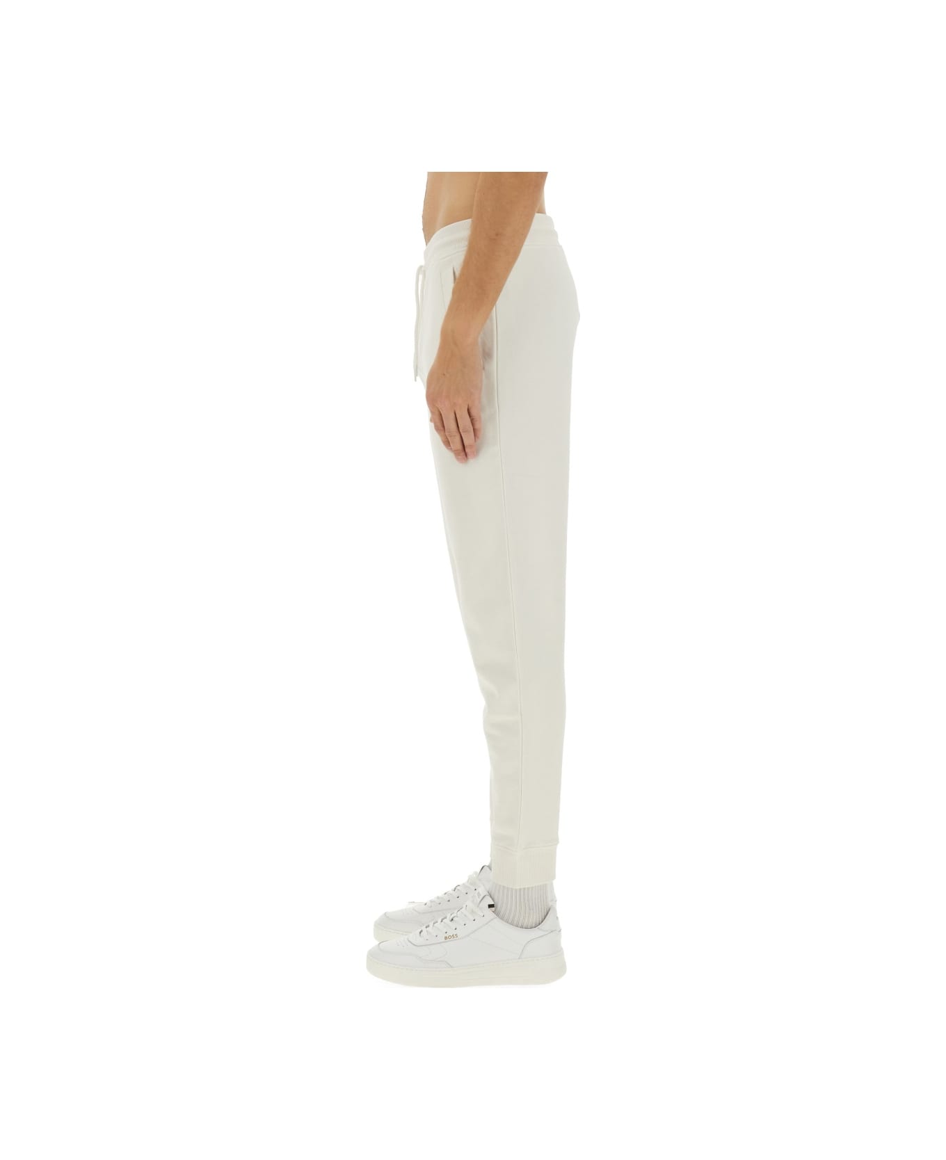 Hugo Boss Cotton Jogger Pants - WHITE