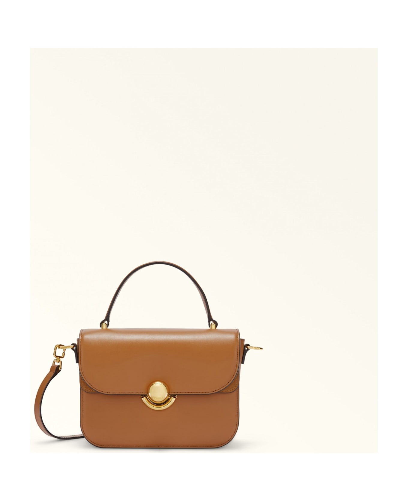 Furla Sfera S Handbag In Leather Color Leather - BRANDY
