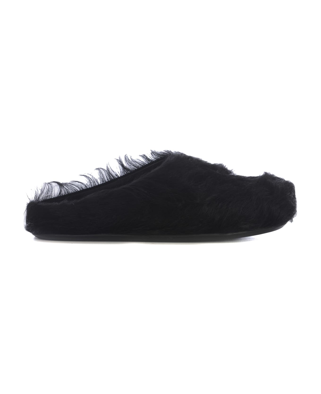Marni Fussbett Slip-on Flat Mules - Black